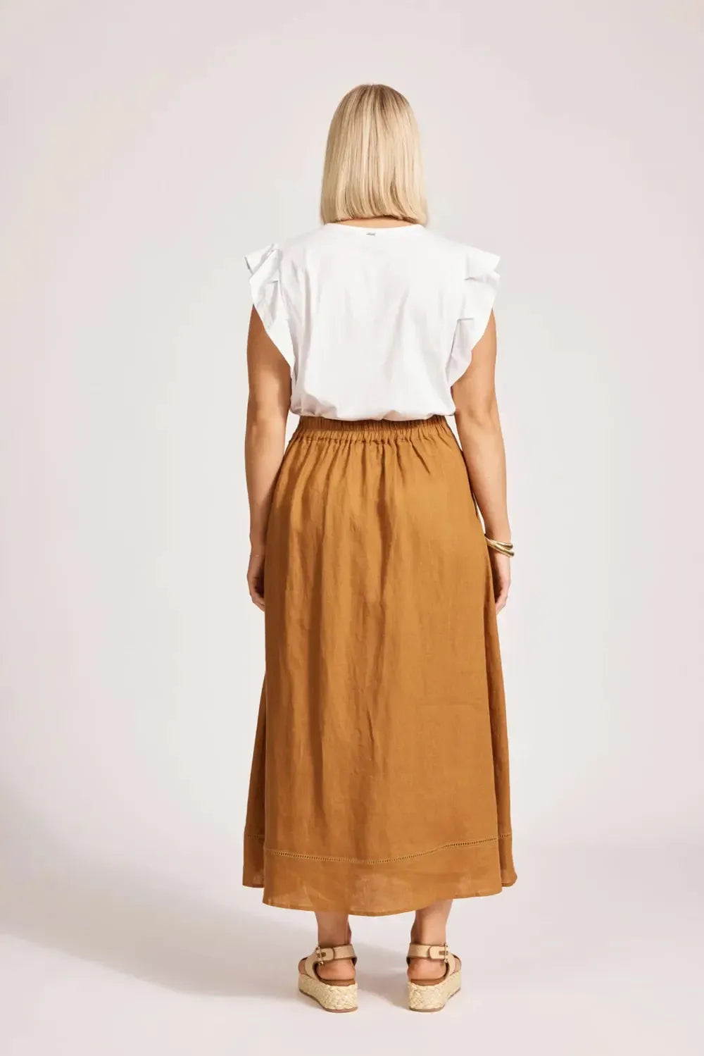 Miramar Maxi Skirt - Caramel-Eb & Ive-The Bay Room