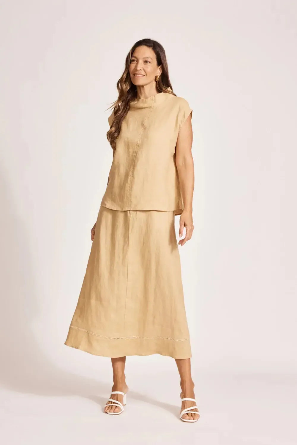 Miramar Top - Camel-Eb & Ive-The Bay Room