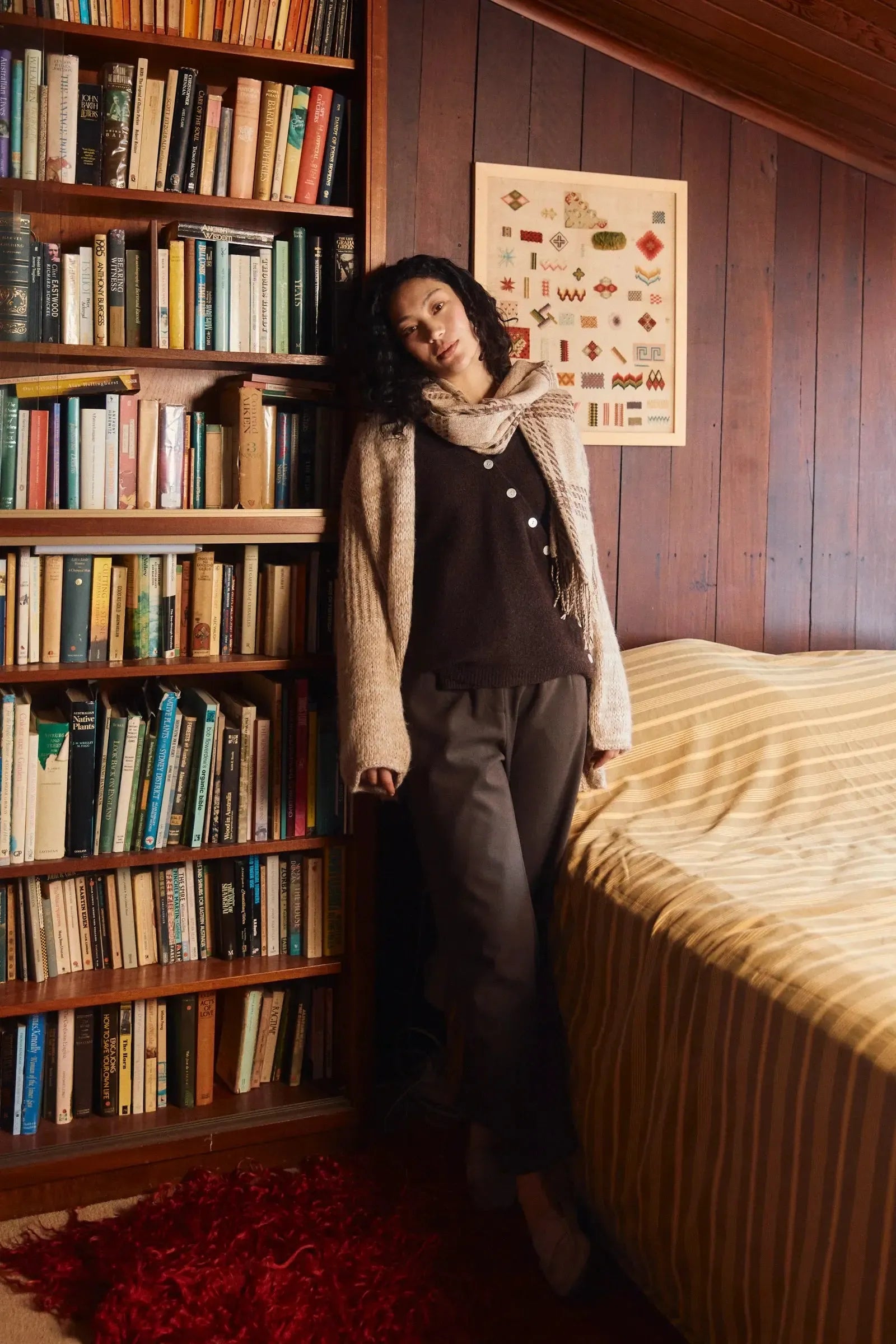 Miru Button Cardigan - Chocolate-Knitwear & Jumpers-Isle Of Mine-The Bay Room