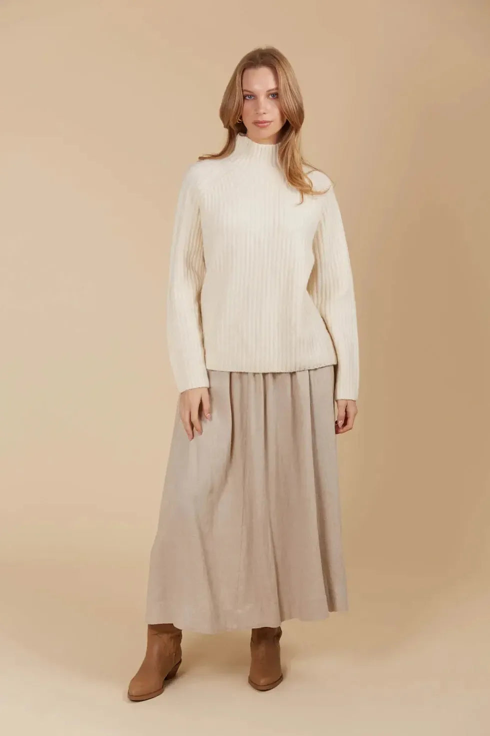 Miru Jumper - Canvas-Knitwear & Jumpers-Isle Of Mine-The Bay Room