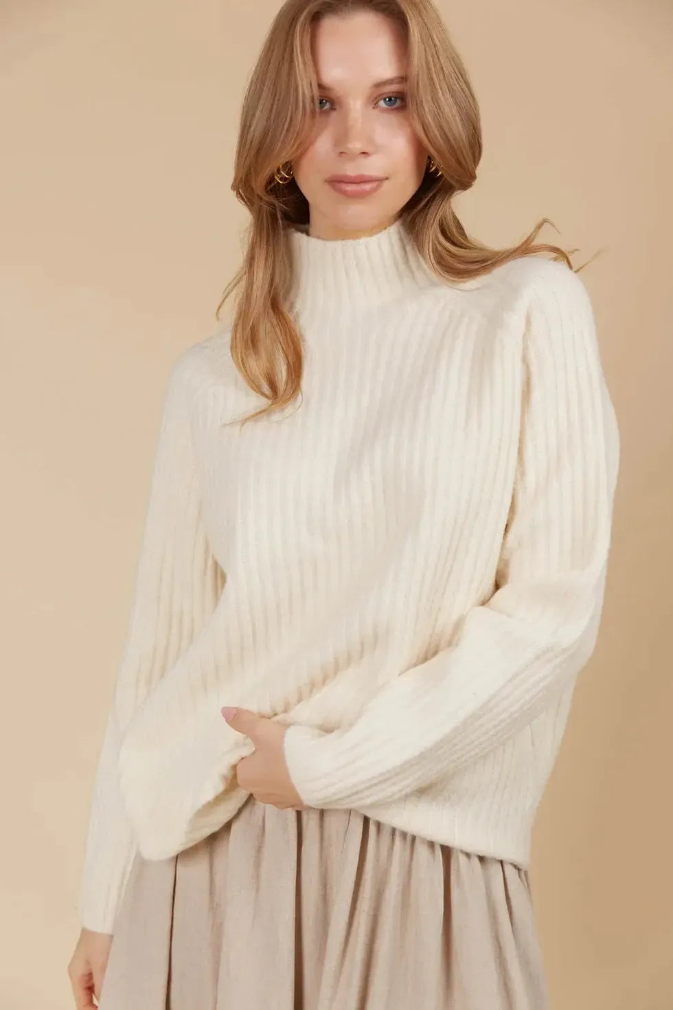 Miru Jumper - Canvas-Knitwear & Jumpers-Isle Of Mine-The Bay Room