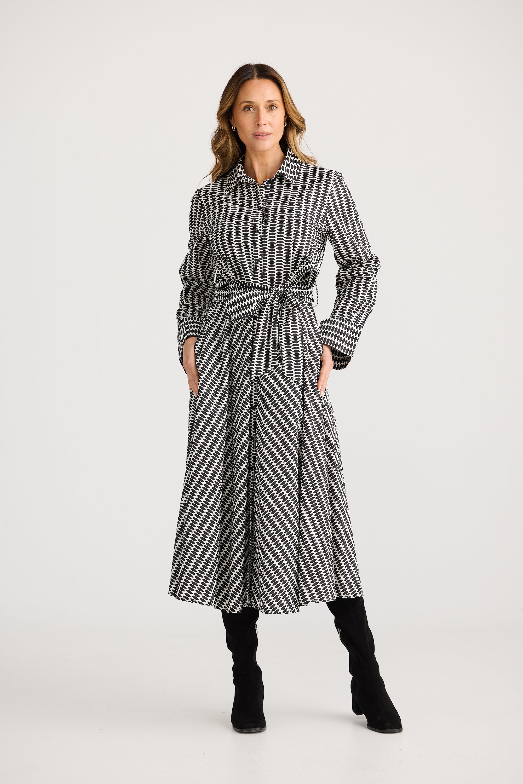 Moet Shirt Dress - Cascade-Tops-Brave & True-The Bay Room