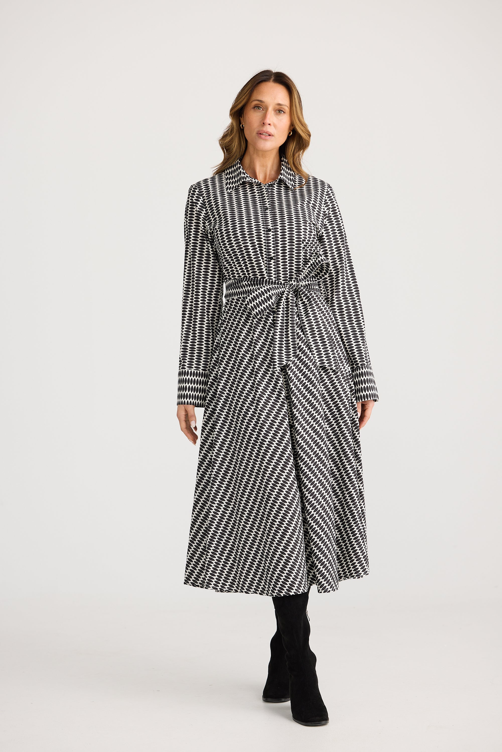 Moet Shirt Dress - Cascade-Tops-Brave & True-The Bay Room