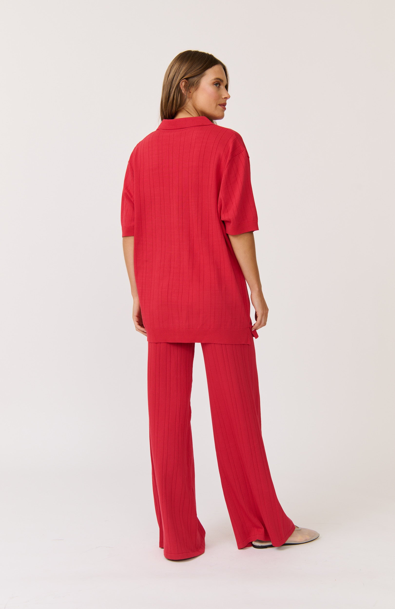 Molly Knit Pant - Cherry Knit-General-Cartel & Willow-The Bay Room