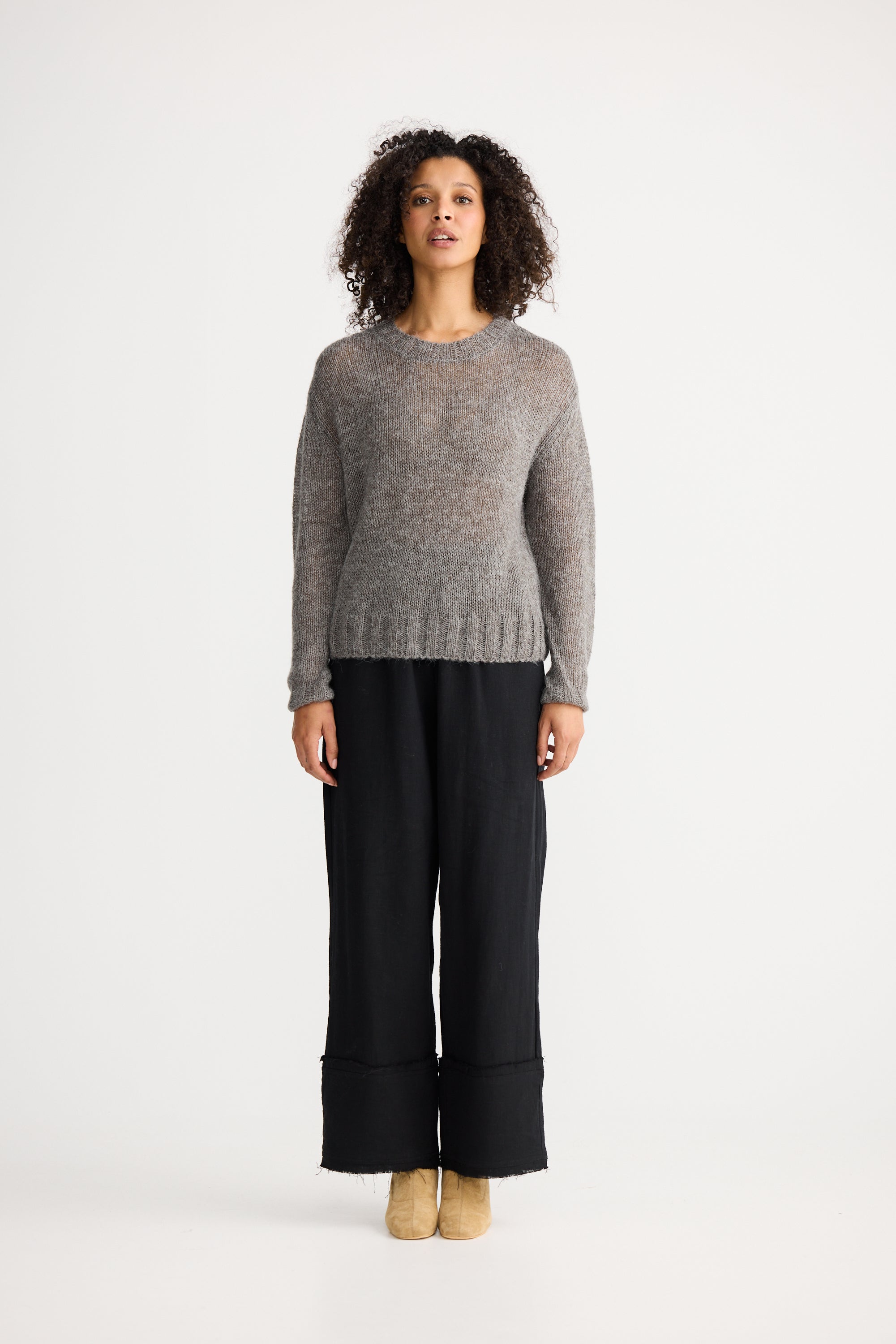 Momento Knit - Charcoal-Knitwear & Jumpers-The Shanty Corporation-The Bay Room