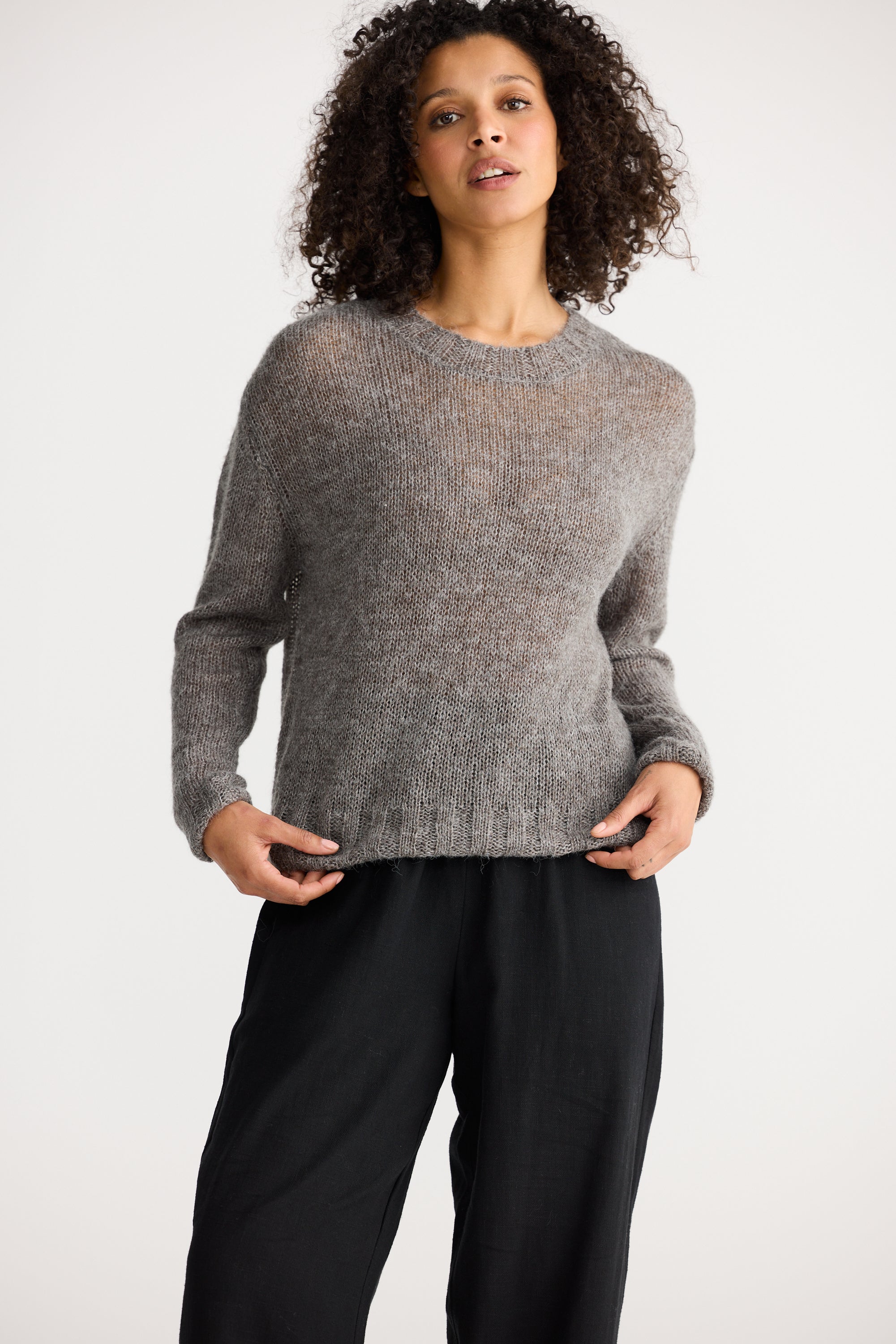 Momento Knit - Charcoal-Knitwear & Jumpers-The Shanty Corporation-The Bay Room