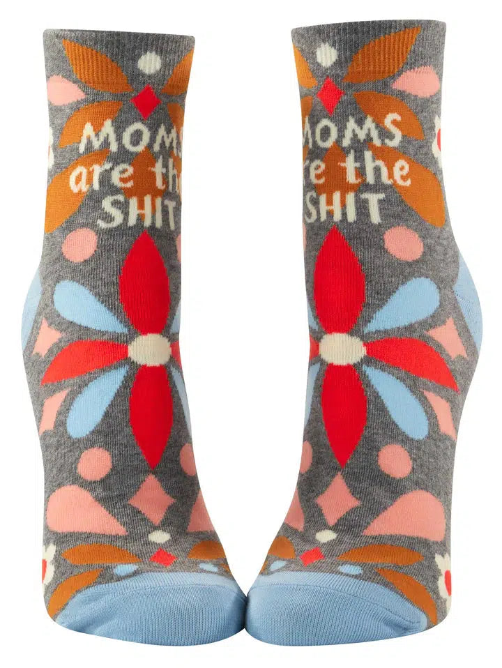 Moms Are The Shit Women's Ankle Socks-Fun & Games-Blue Q-The Bay Room