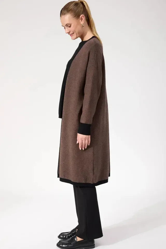 Monterosa Cardigan - Brown-Knitwear & Jumpers-Haven-The Bay Room