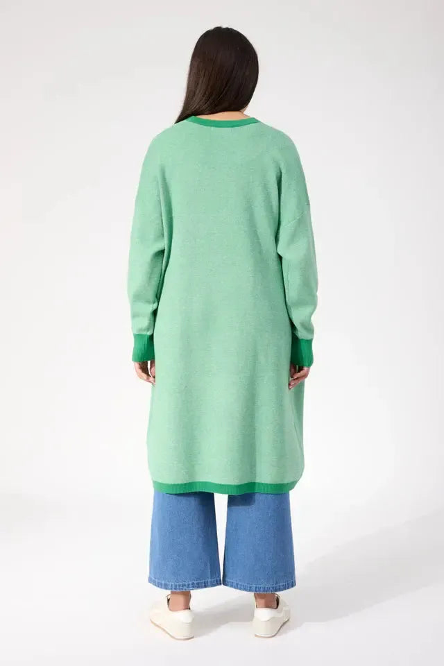 Monterosa Cardigan - Green-Knitwear & Jumpers-Haven-The Bay Room