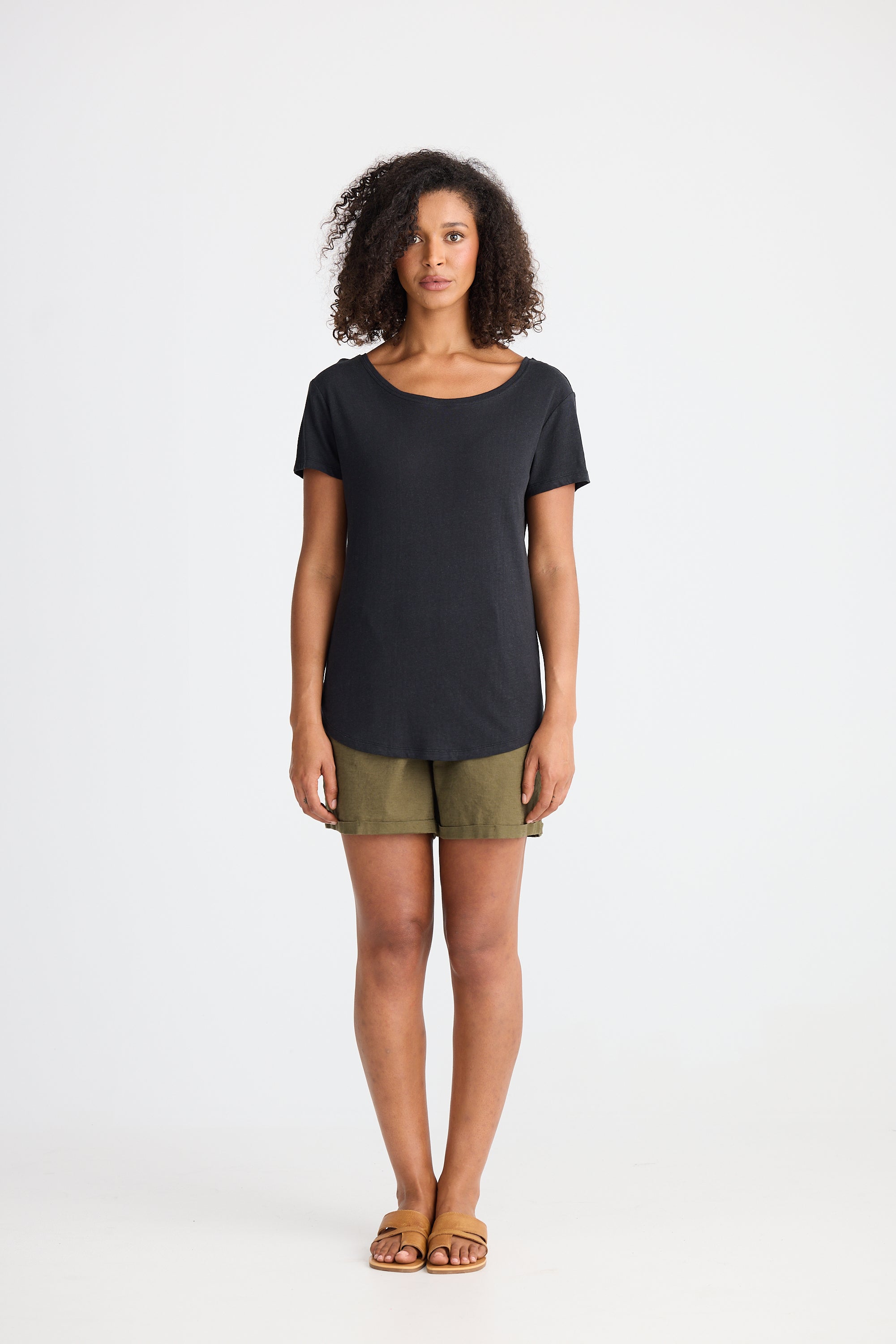 Monza Tee - Black-Tops-The Shanty Corporation-The Bay Room