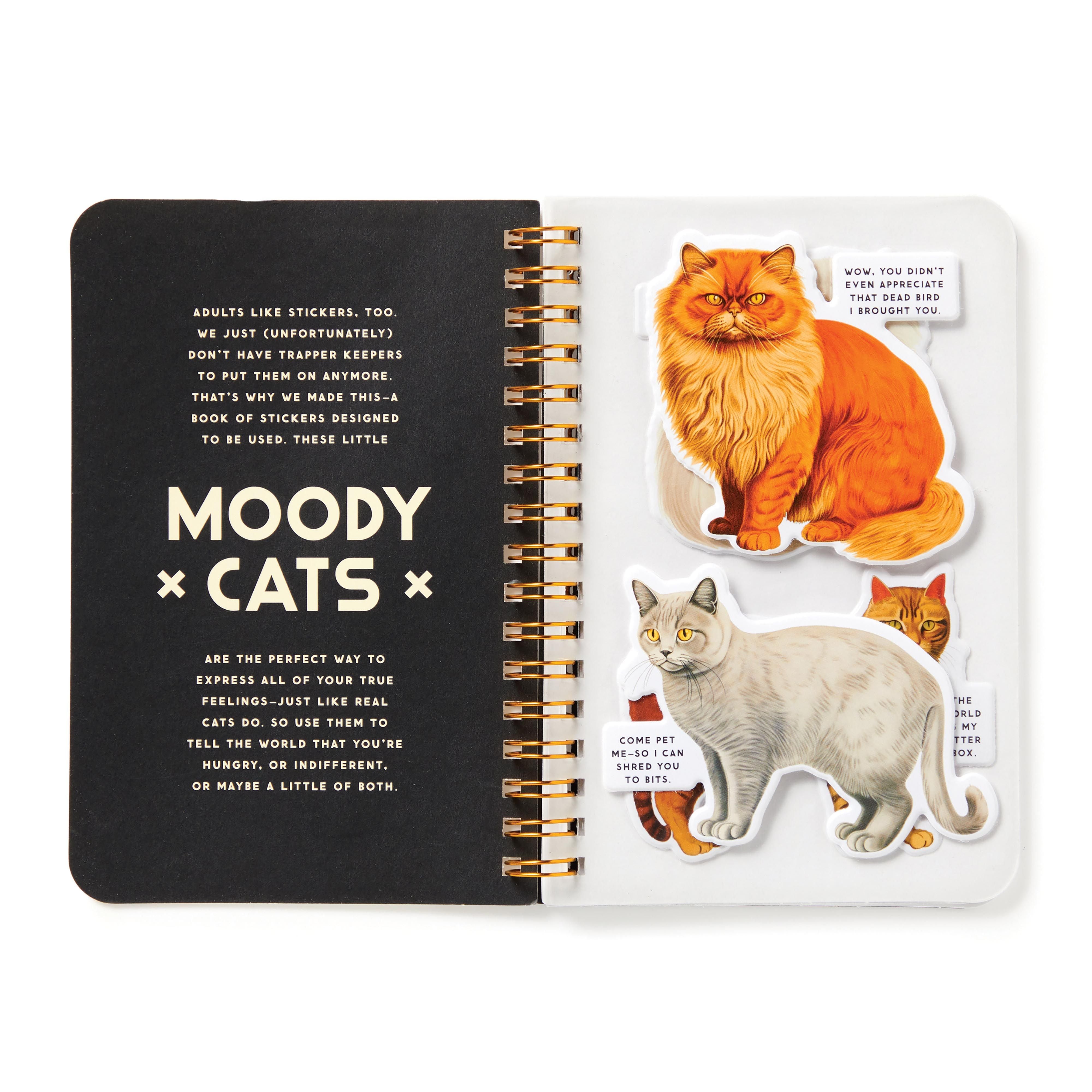 Moody Cats Sticker Book-Journals, Books & Calendars-Brass Monkey-The Bay Room