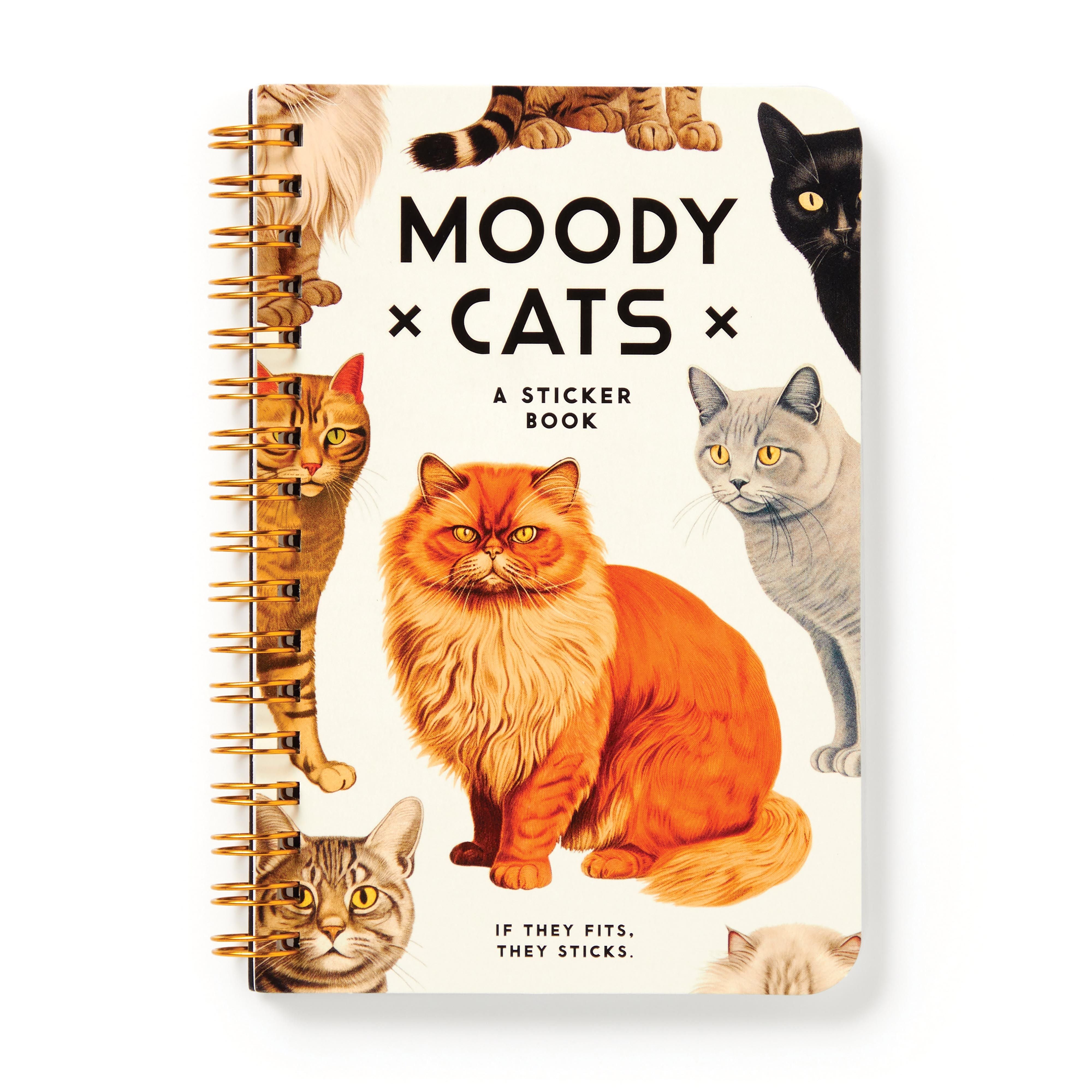 Moody Cats Sticker Book-Journals, Books & Calendars-Brass Monkey-The Bay Room