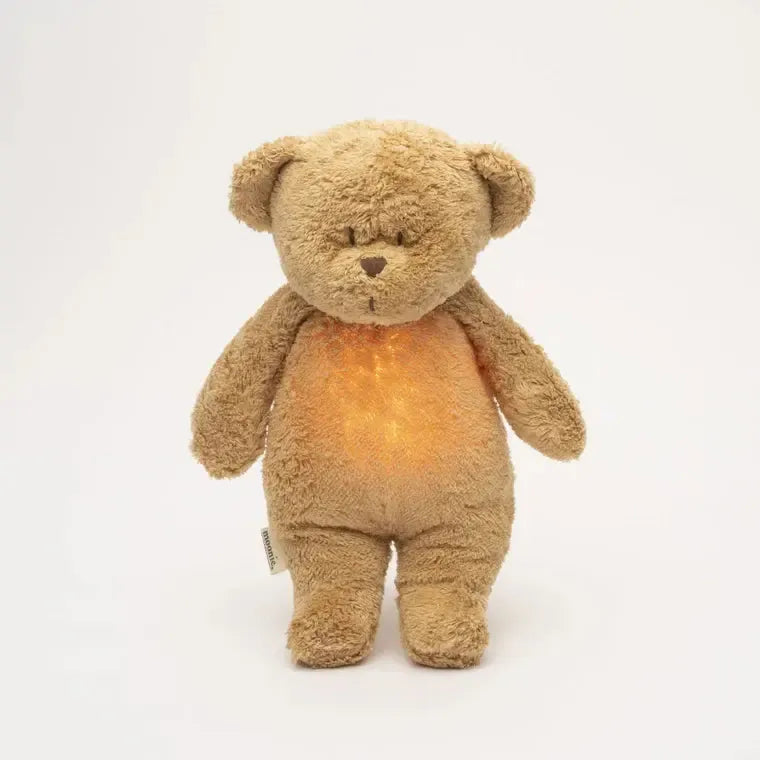 Moonie Organic Humming Bear - Cappuccino-Toys-Moonie-The Bay Room