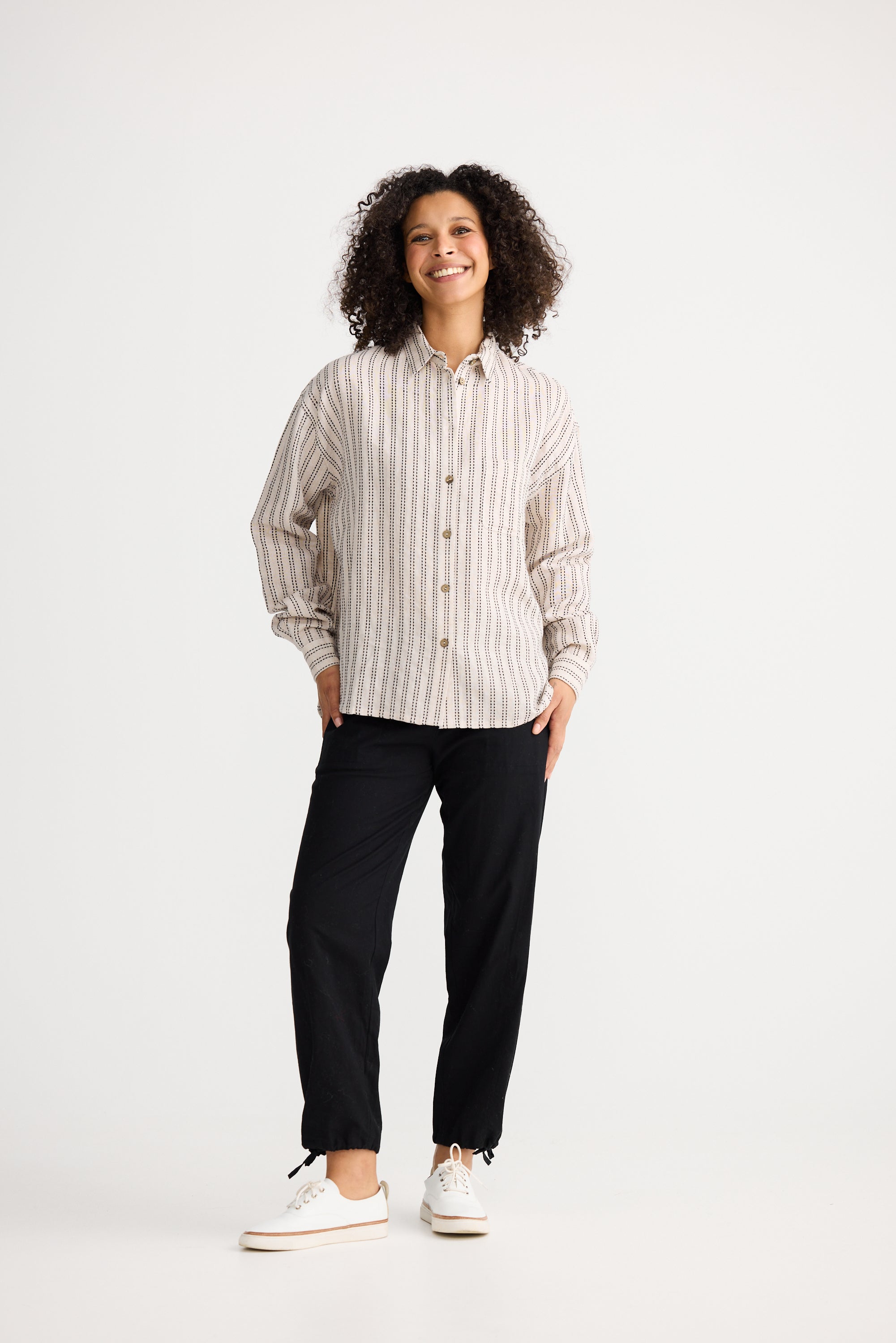 Morgan Shirt - Natural Stitch-Tops-The Shanty Corporation-The Bay Room