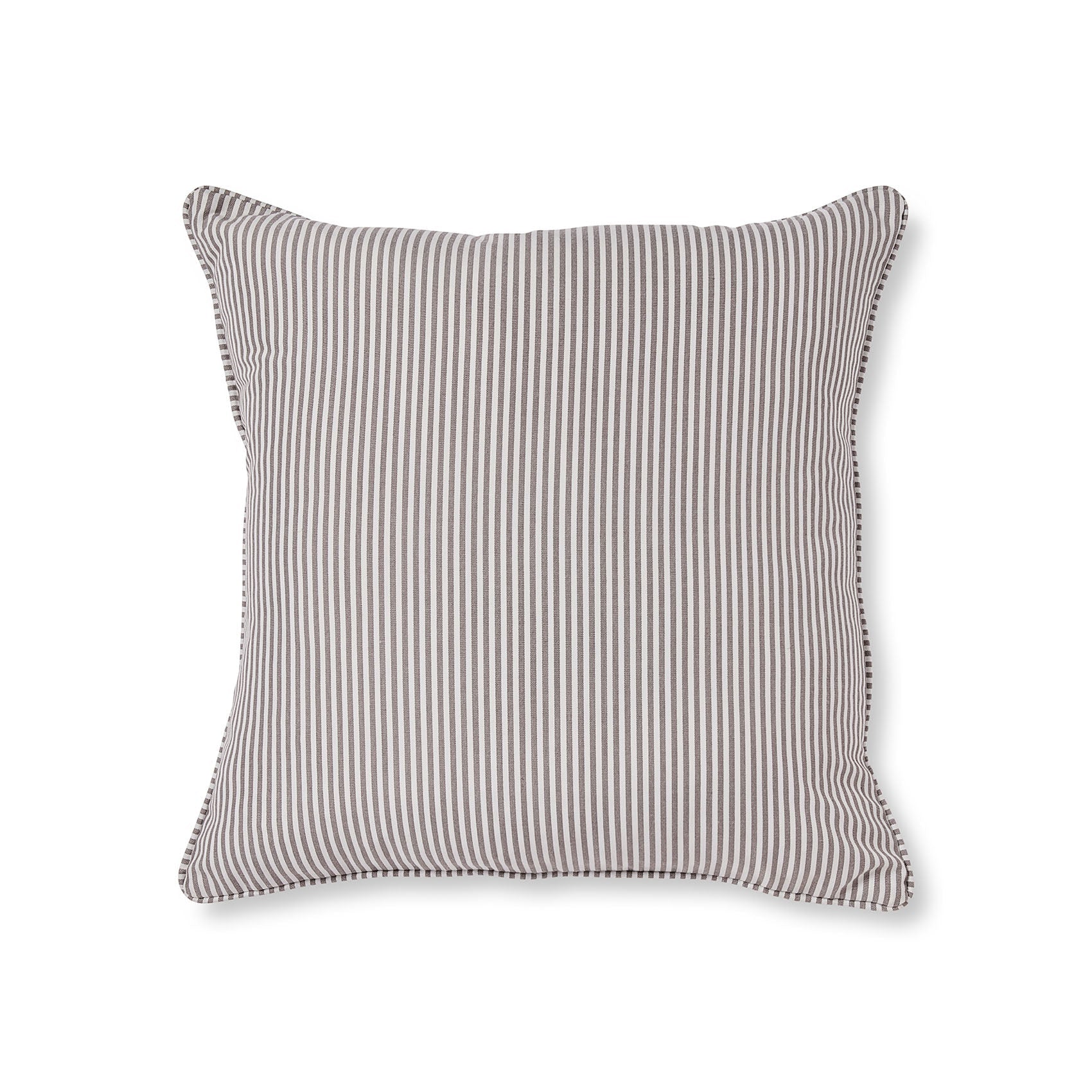 Morris Grey Stripe Cushion 55x55cm-Soft Furnishings-Madras Link-The Bay Room