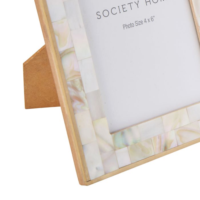 Mother of Pearl Inlay Photo Frame 4x6''-Decor Items-Society Home-The Bay Room