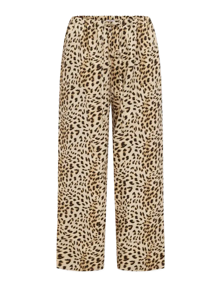Mumza Twill Pants in Leopard-Pants-Sonny Label-The Bay Room