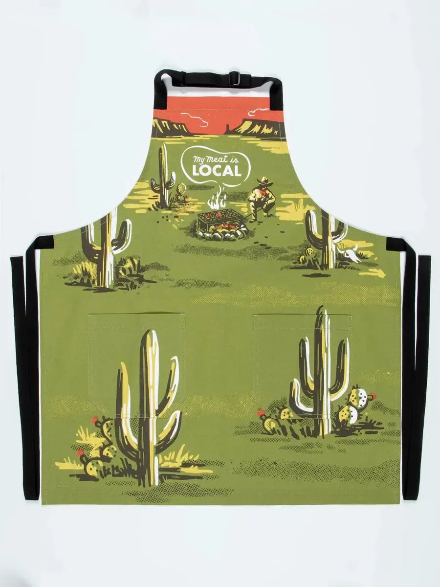 My Meat Is LOCAL Apron-Fun & Games-Blue Q-The Bay Room