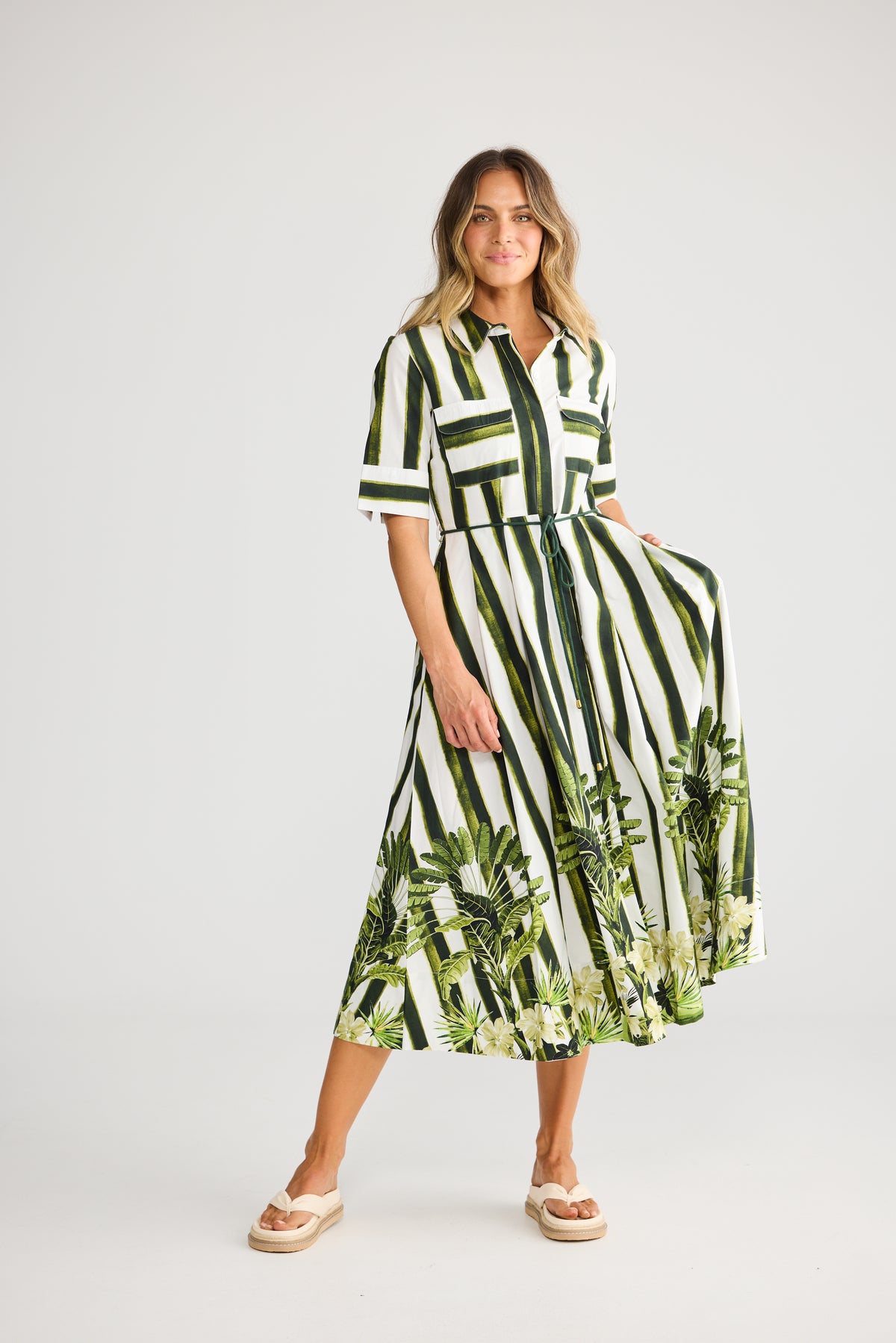 Nalani Dress - Botanica Print-Dresses-Holiday-The Bay Room