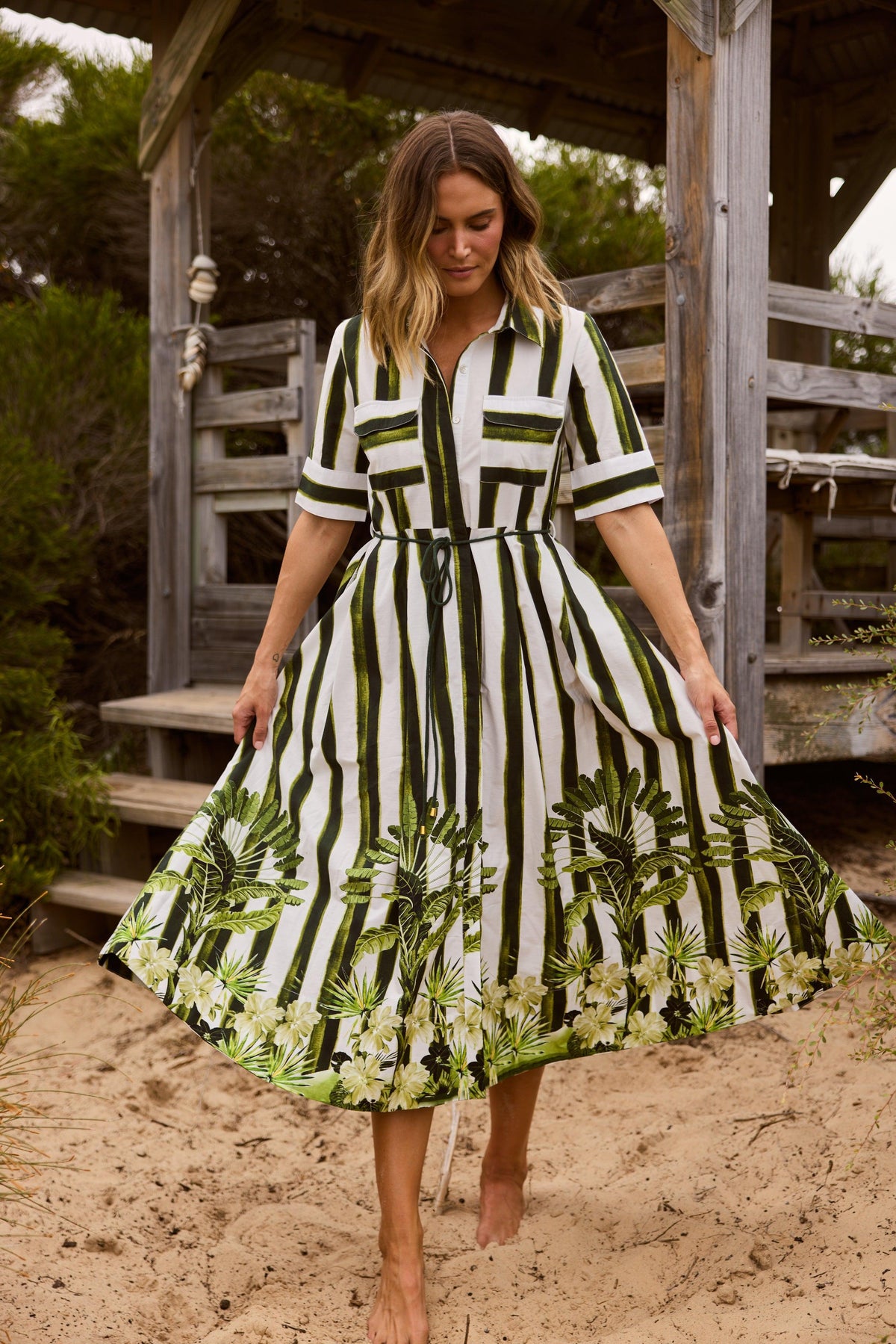 Nalani Dress - Botanica Print-Dresses-Holiday-The Bay Room