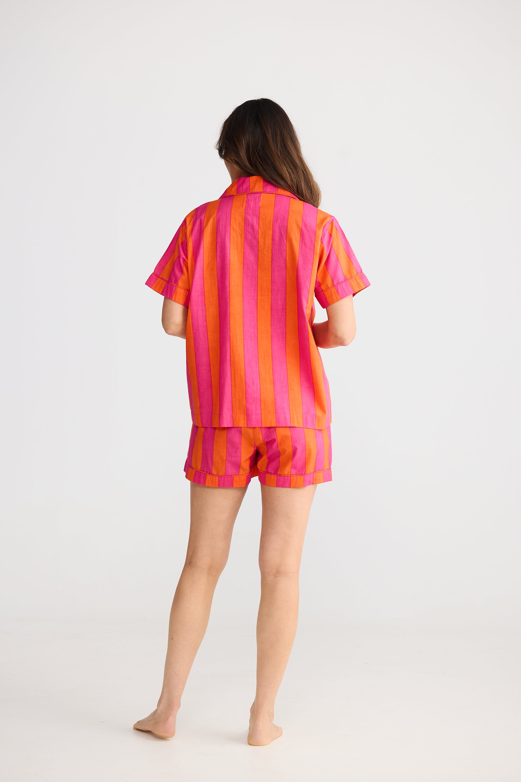 Namaste Pyjama Set - Candy Stripe-Sleepwear & Robes-Holiday-The Bay Room