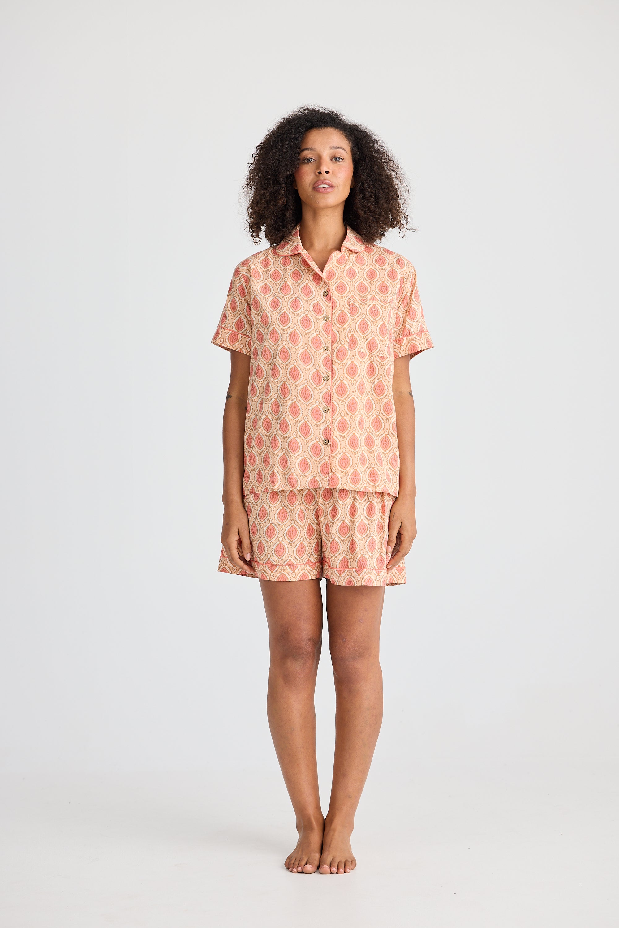 Namaste Pyjama Set - Petals Print-Holiday-The Bay Room