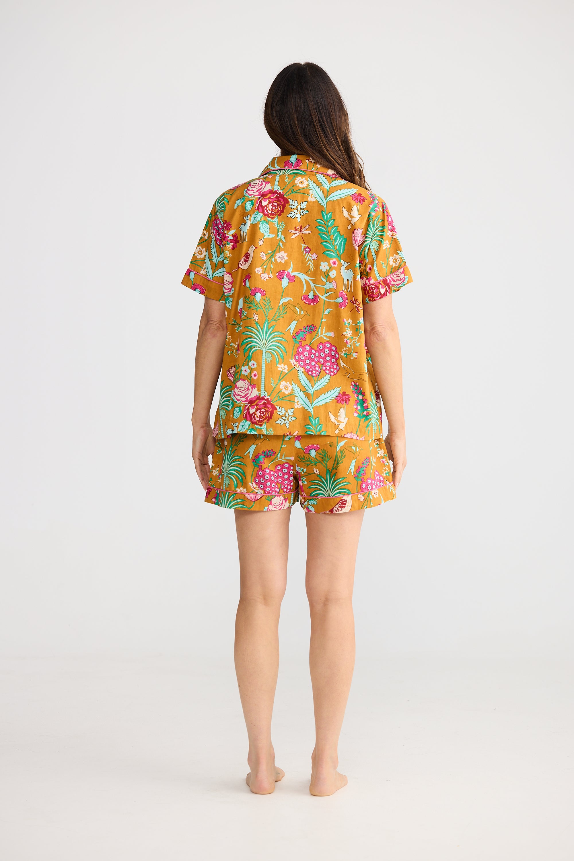 Namaste Pyjama Set - Tropical Rose-Sleepwear & Robes-Holiday-The Bay Room