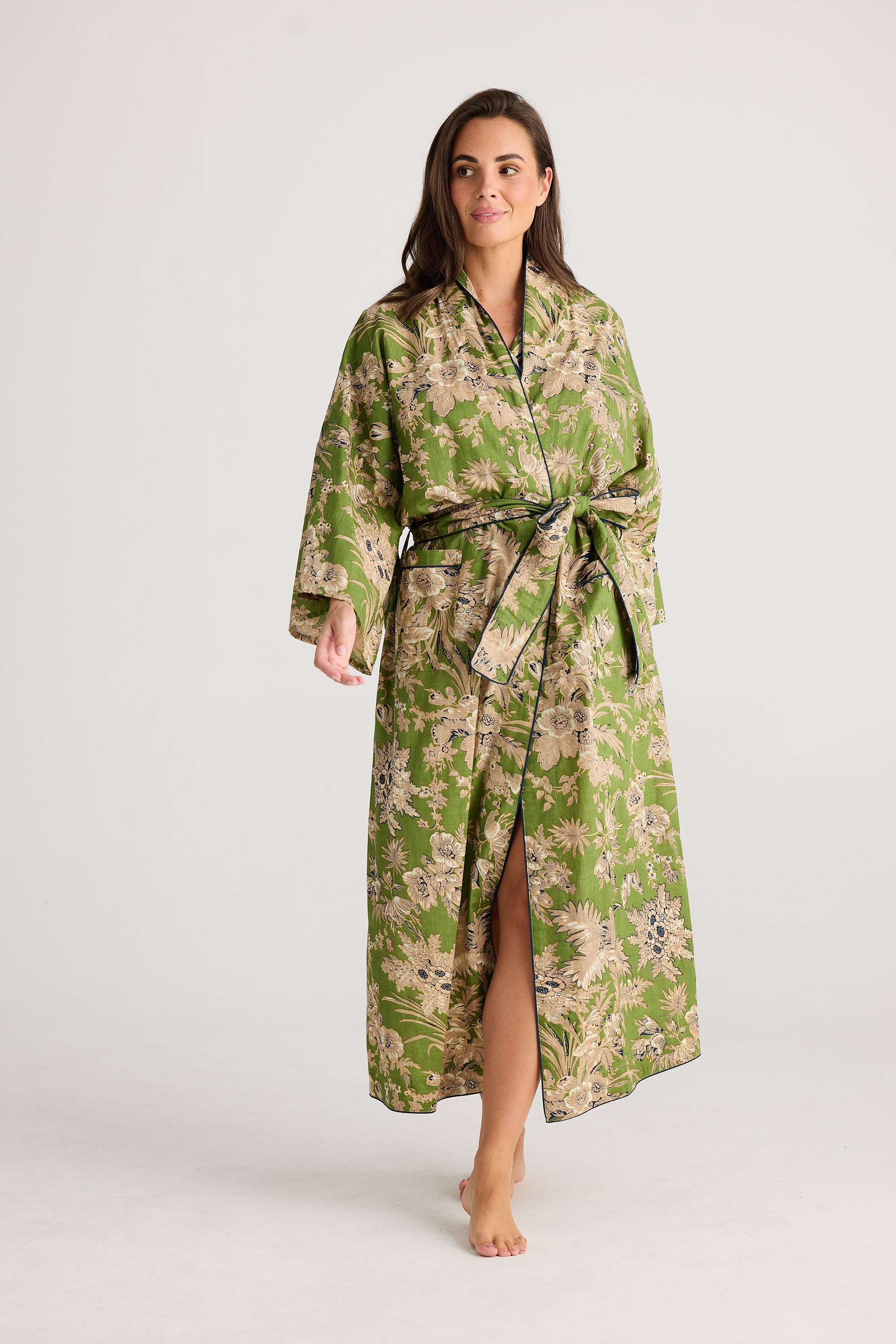 Namaste Robe - Haveli Print-Sleepwear & Robes-Holiday Life-The Bay Room