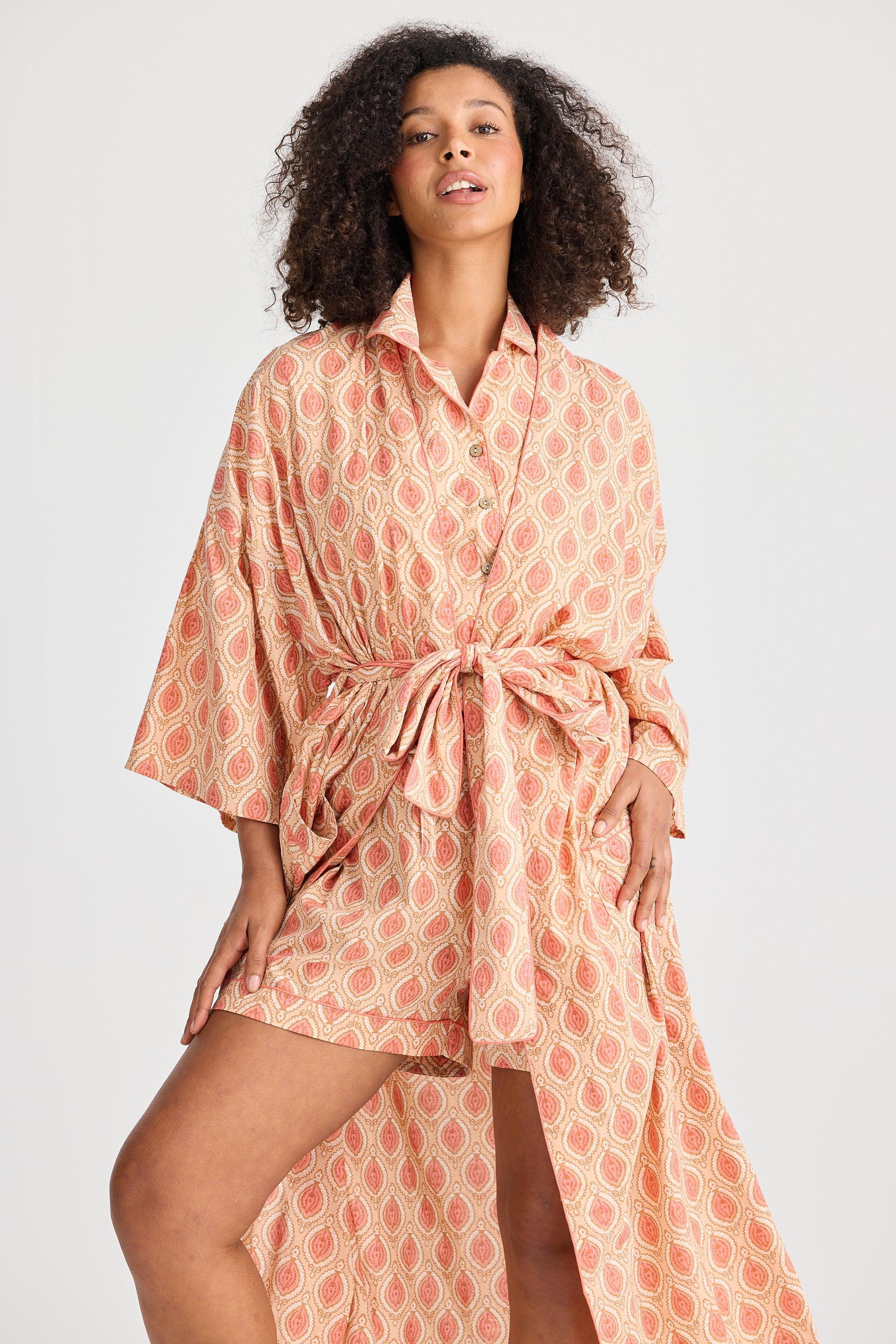 Namaste Robe - Petals Print-Holiday-The Bay Room