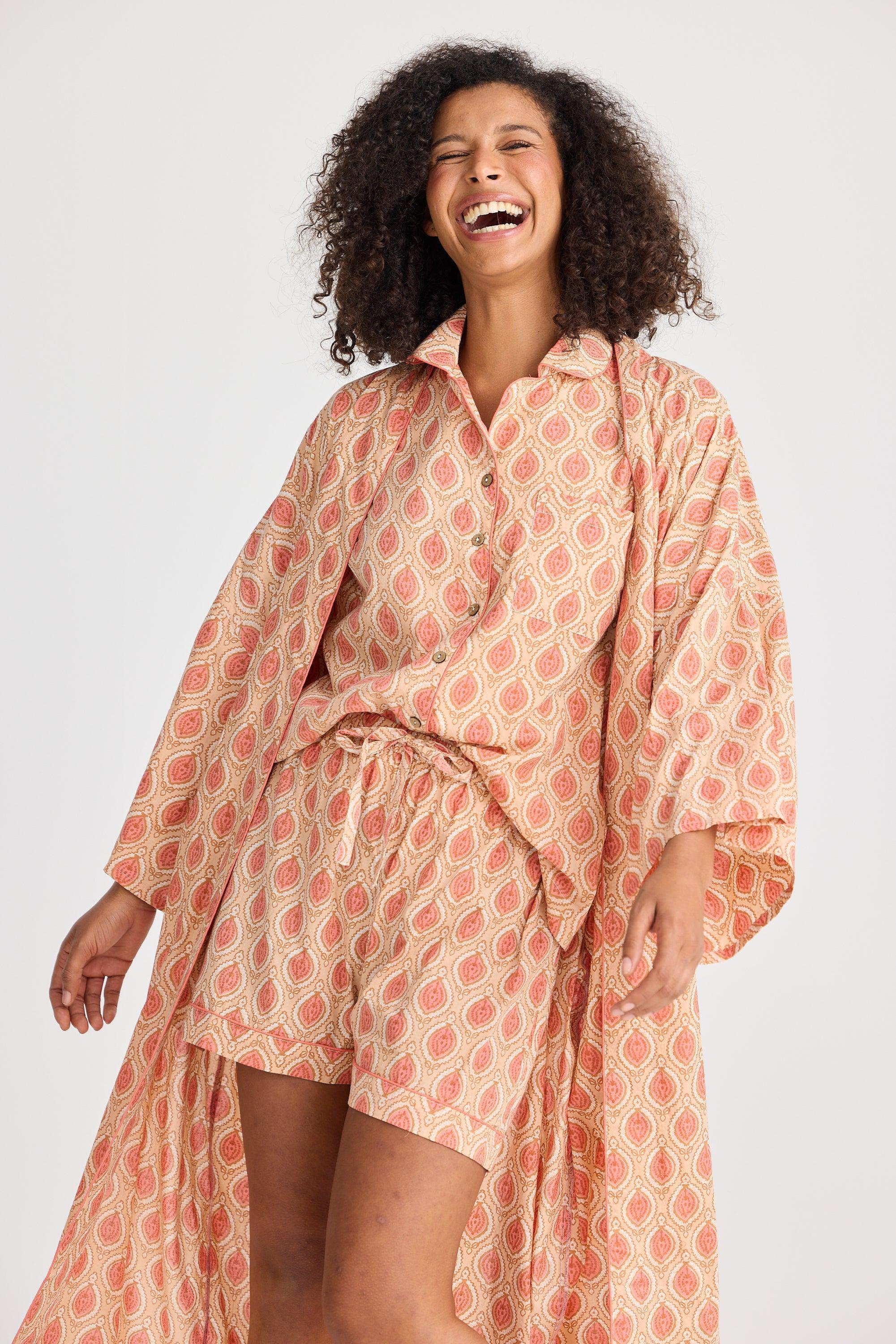 Namaste Robe - Petals Print-Holiday-The Bay Room