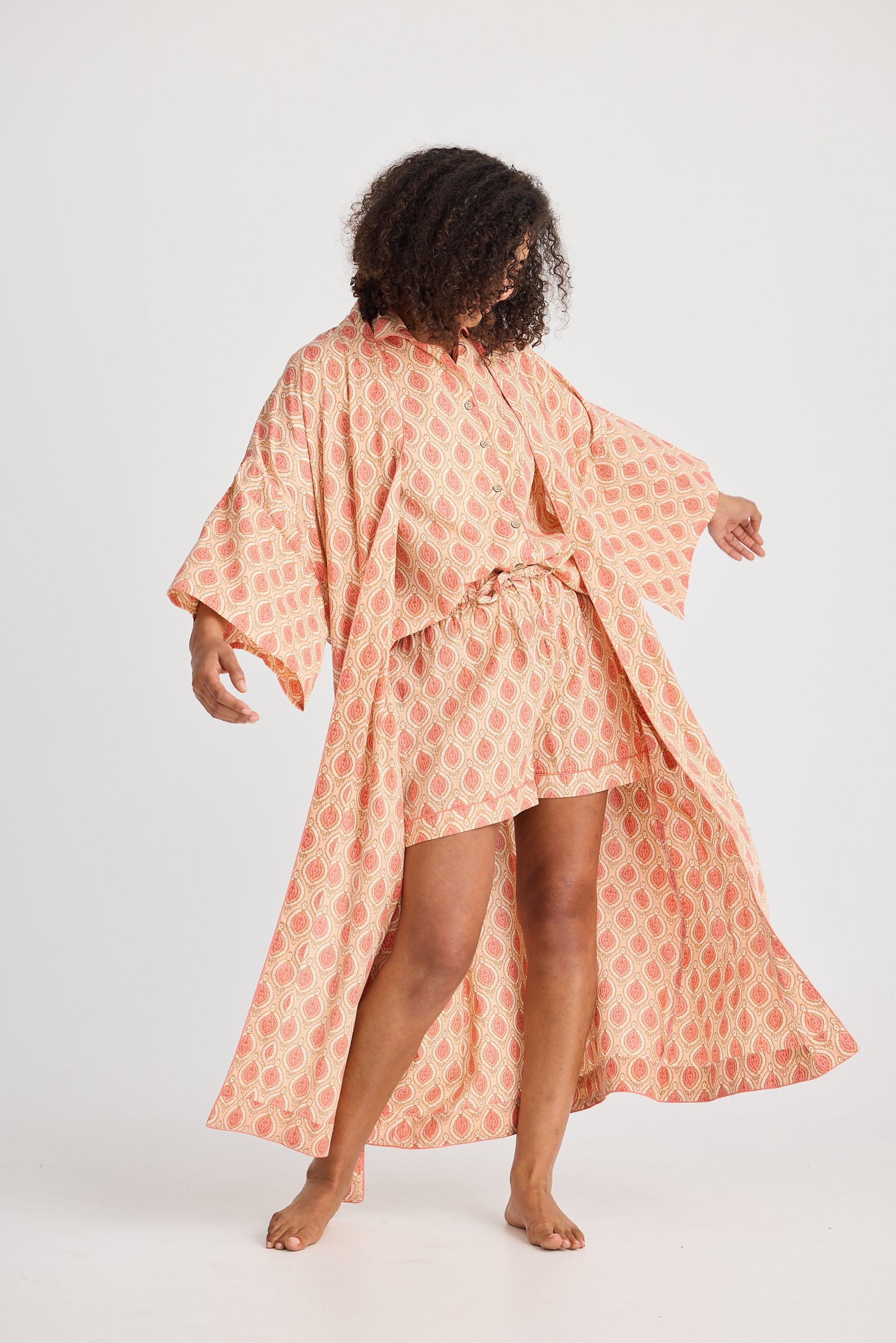 Namaste Robe - Petals Print-Holiday-The Bay Room