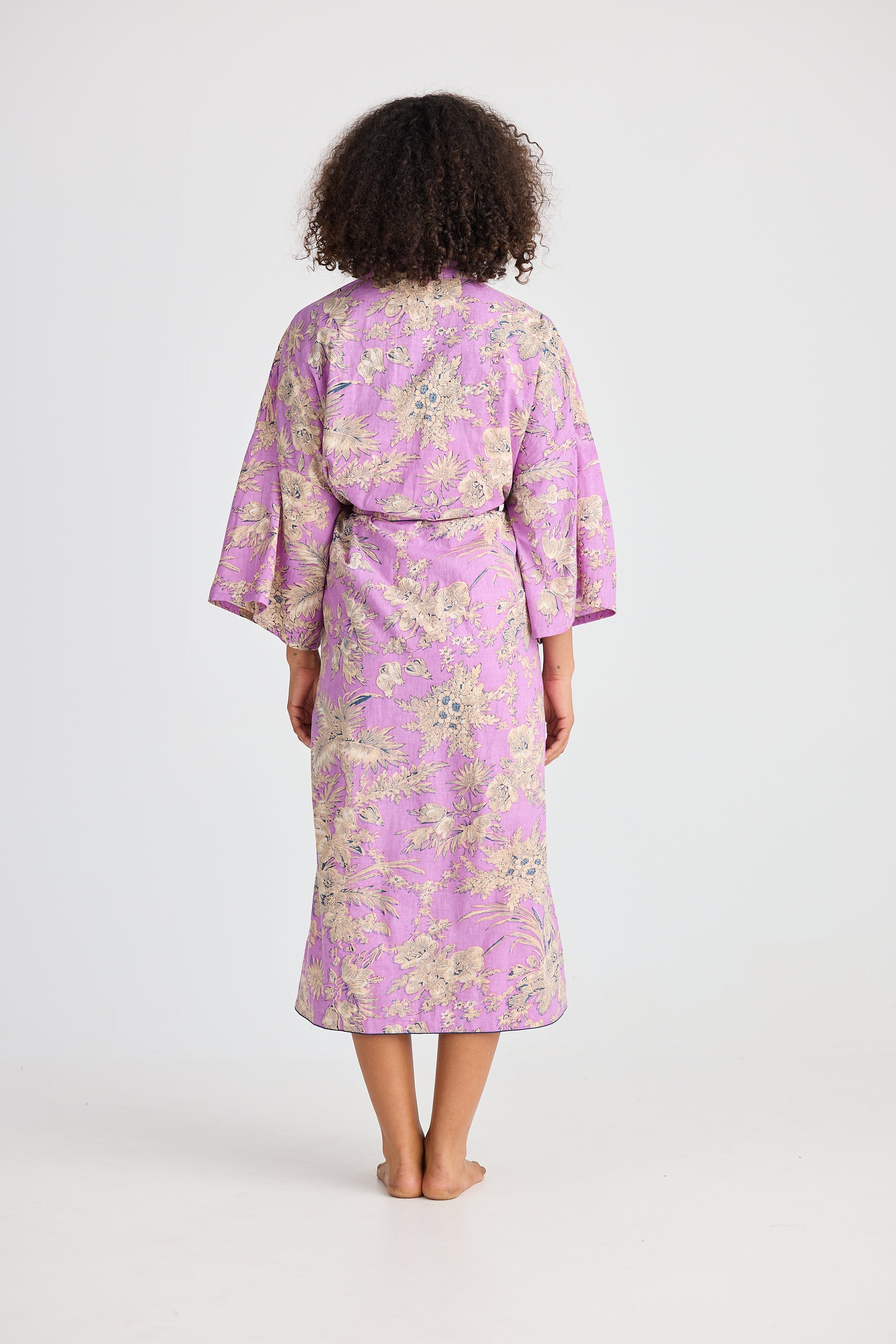 Namaste Robe - Purple Haveli Print-Holiday-The Bay Room
