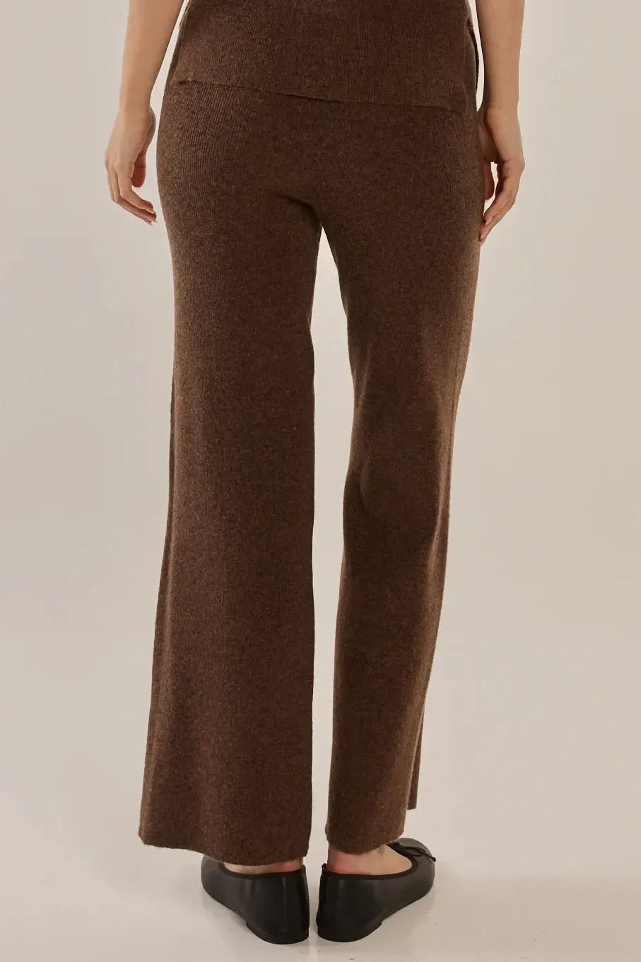 Nash Knit Pant - Espresso-Pants-Betty Basics-The Bay Room