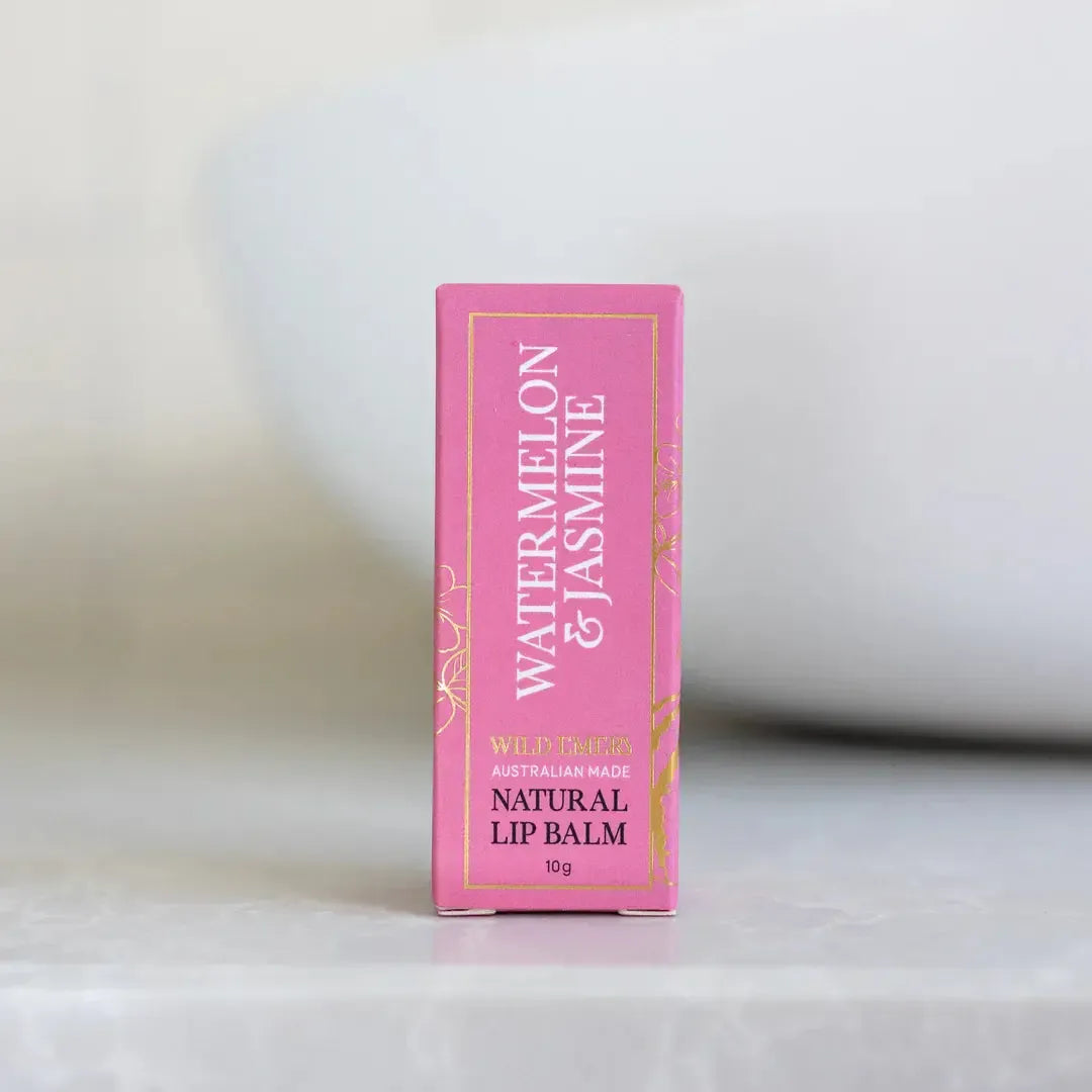 Natural Lip Balm 10g-Beauty & Well-Being-Wild Emery-Watermelon & Jasmine-The Bay Room