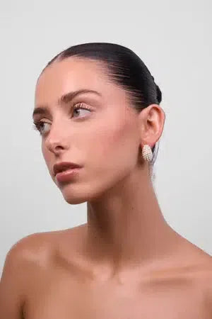 Nessa Gold Pearl Earring-Jewellery-Liberte-The Bay Room