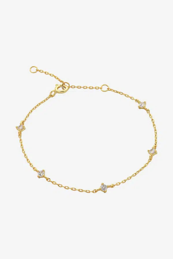 Nico Gold Clear Bracelet-Jewellery-Liberte-The Bay Room