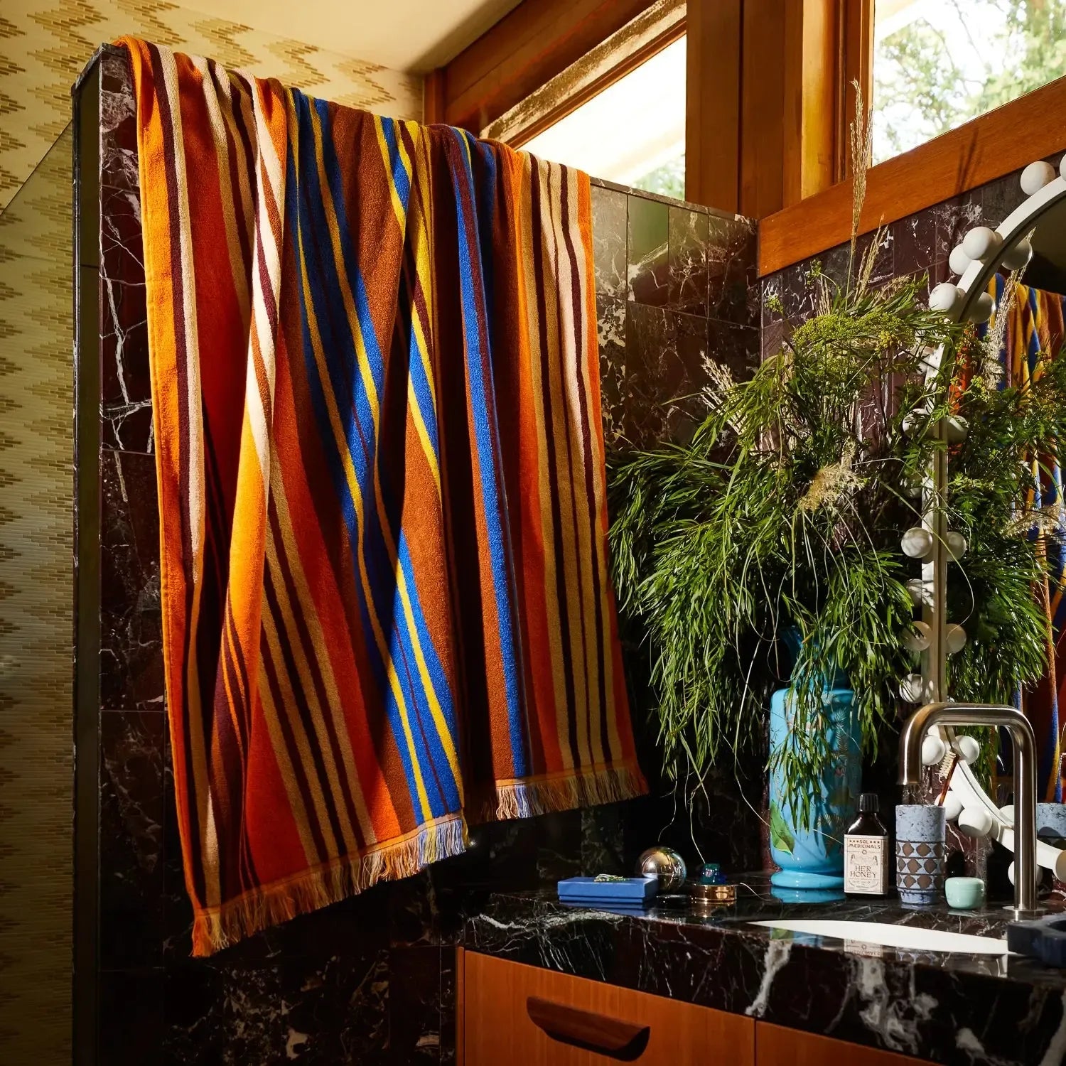 Nicolette Bath Sheet - Russet-Soft Furnishings-Sage & Clare-The Bay Room