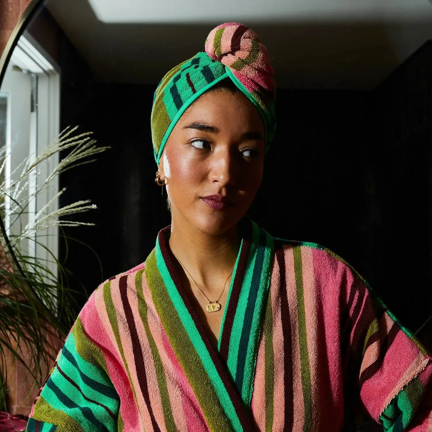 Nicolette Hair Wrap - Juniper-Beauty & Well-Being-Sage & Clare-The Bay Room