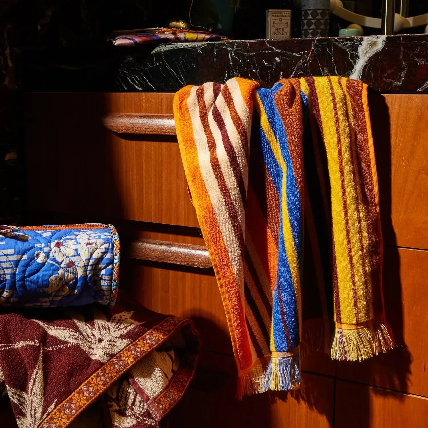 Nicolette Hand Towel - Russet-Soft Furnishings-Sage & Clare-The Bay Room