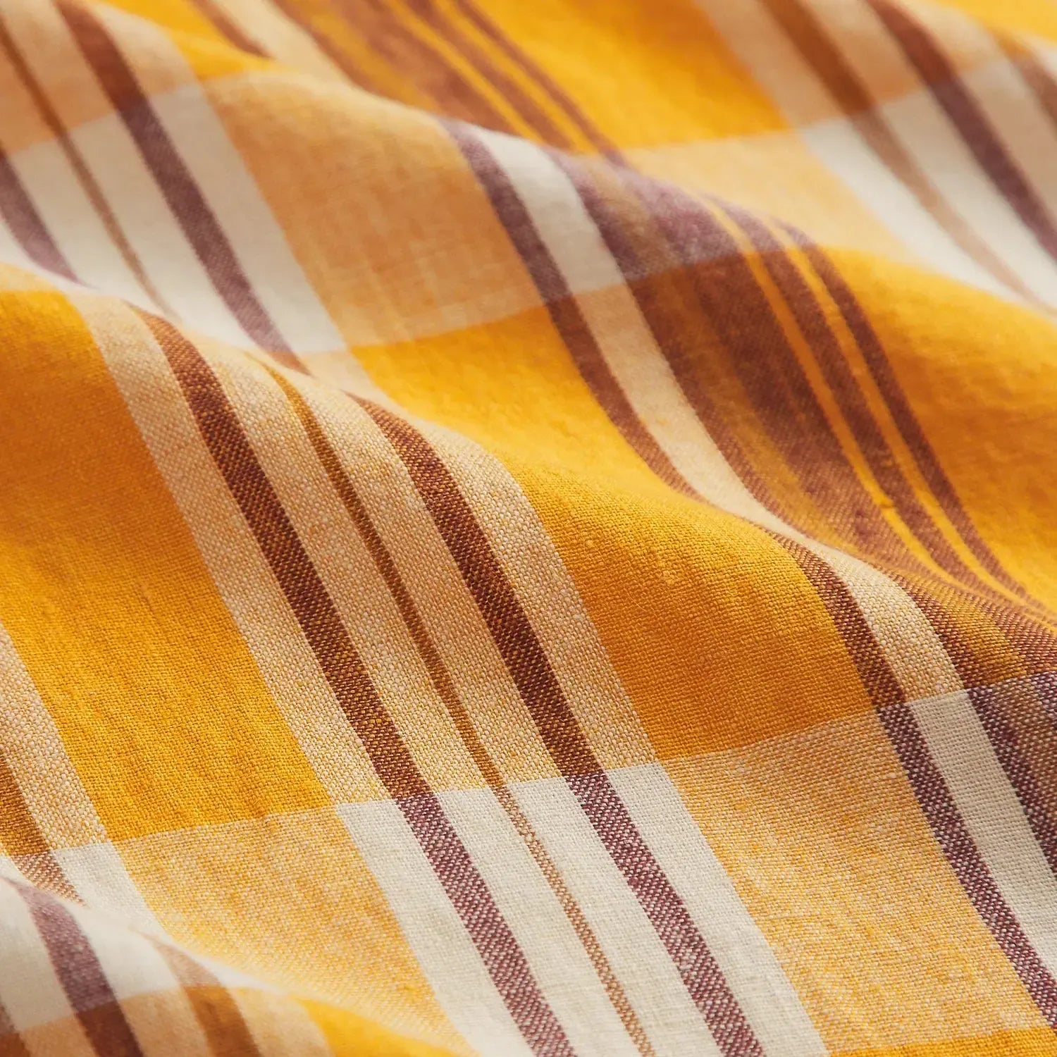 Nicolette Linen Euro Pillowcase Set - Marigold-Soft Furnishings-Sage & Clare-The Bay Room