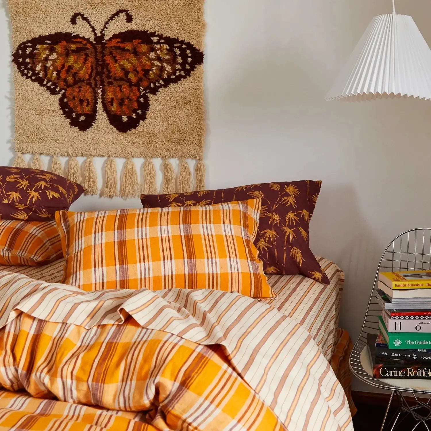 Nicolette Linen Pillowcase Set - Marigold-Soft Furnishings-Sage & Clare-The Bay Room