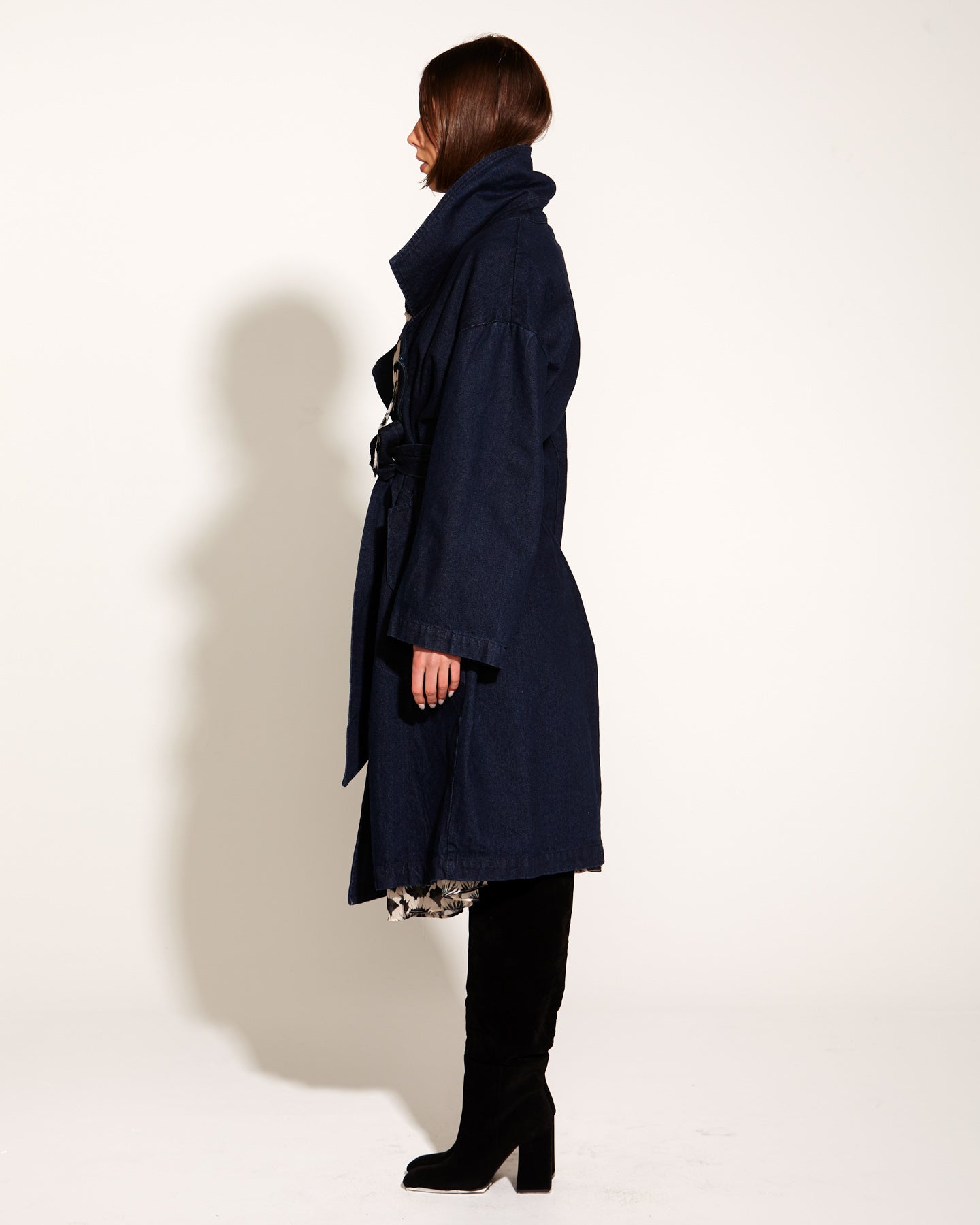 Night And Day Denim Trench Coat - Midnight-Jackets, Coats & Vests-Fate + Becker-The Bay Room