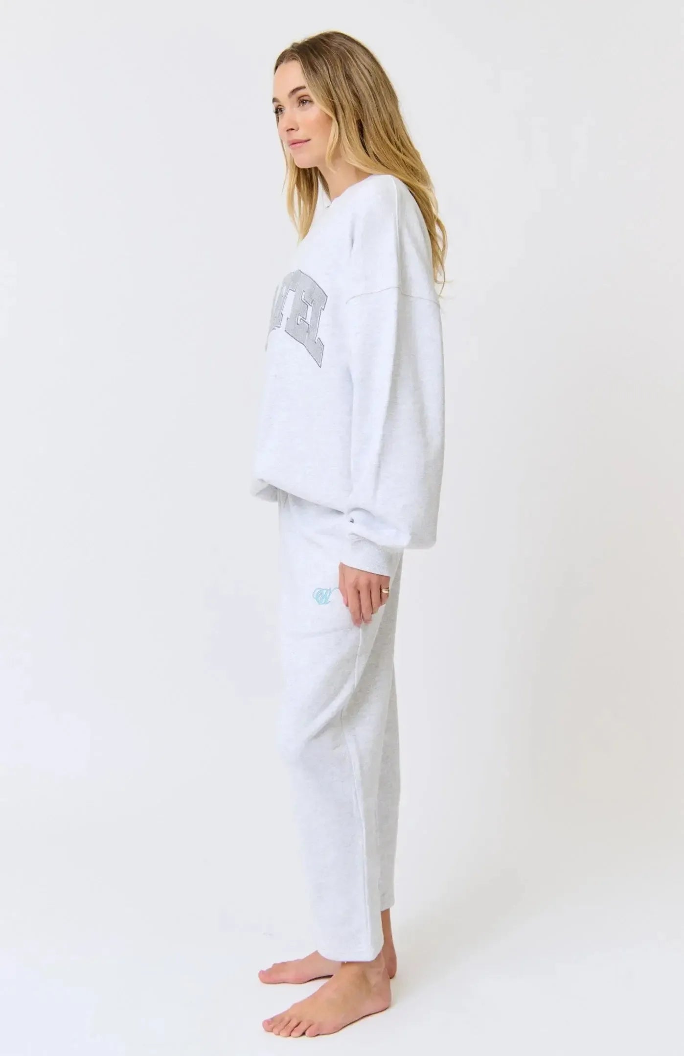 Nina Sweater - Grey Marle-Knitwear & Jumpers-Cartel & Willow-The Bay Room