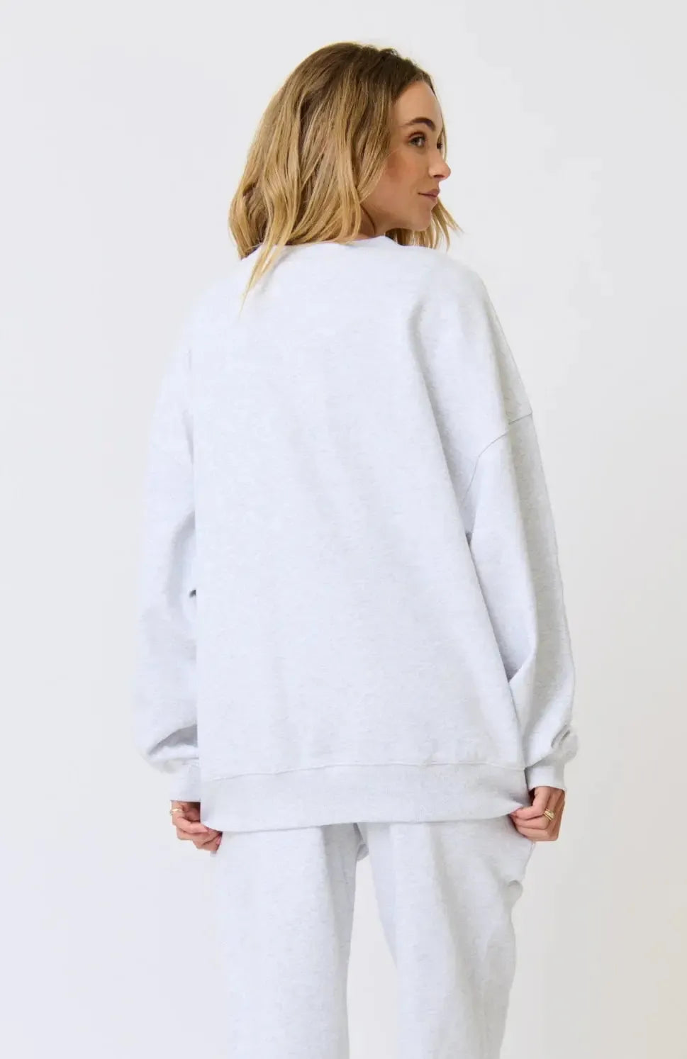 Nina Sweater - Grey Marle-Knitwear & Jumpers-Cartel & Willow-The Bay Room