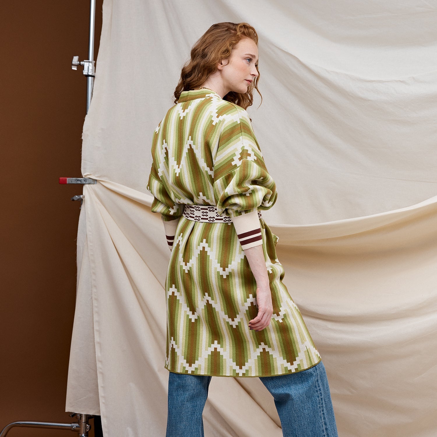 Nisha Jacquard Robe-Sleepwear & Robes-Sage & Clare-The Bay Room