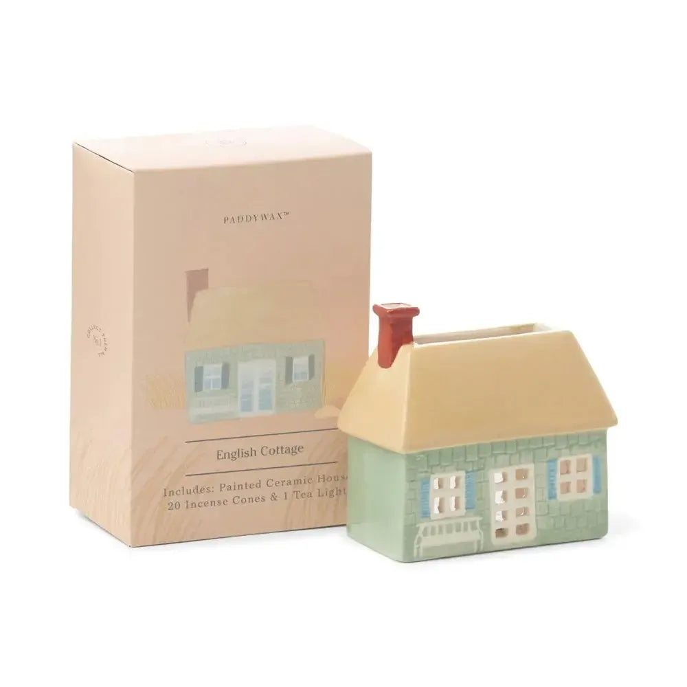 No. 04 English Cottage Style Incense & Tea Light Holder (1 Tea Light & 20 Incense Cones)-Candles & Fragrances-Paddywax-The Bay Room