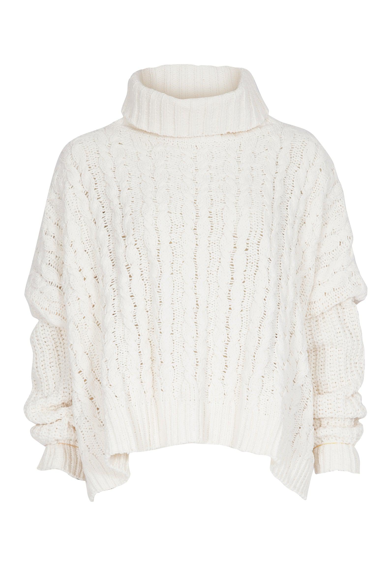 Noelle Sweater - Off White-Knitwear & Jumpers-By RIDLEY-The Bay Room