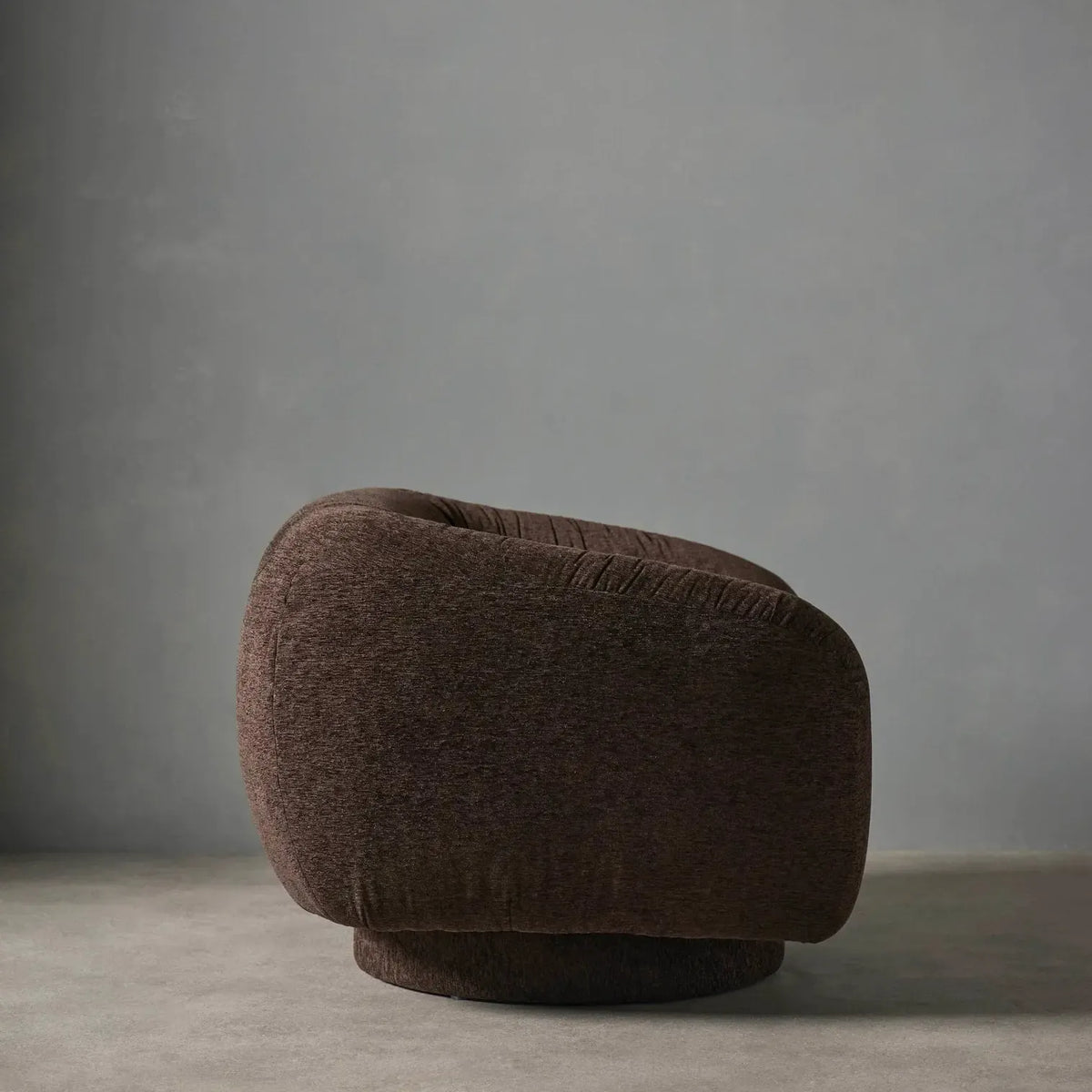 Nolan Swivel Chair 107x92x72cm Brown-Furniture-Grand Designs-The Bay Room