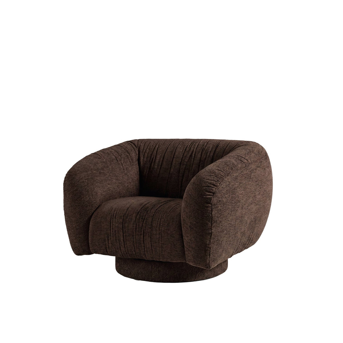 Nolan Swivel Chair 107x92x72cm Brown-Furniture-Grand Designs-The Bay Room