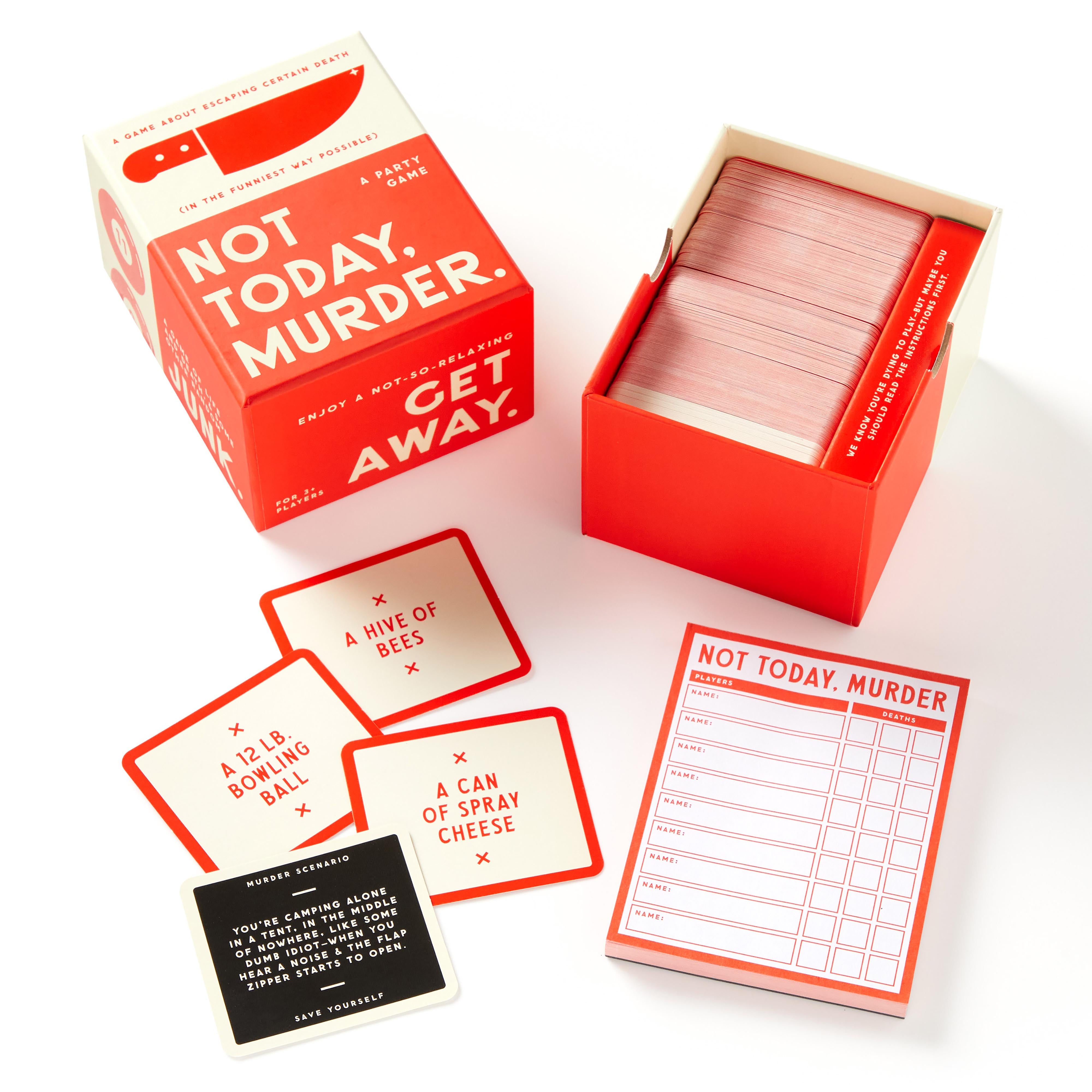 Not Today Murder Social Game Set-Fun & Games-Brass Monkey-The Bay Room